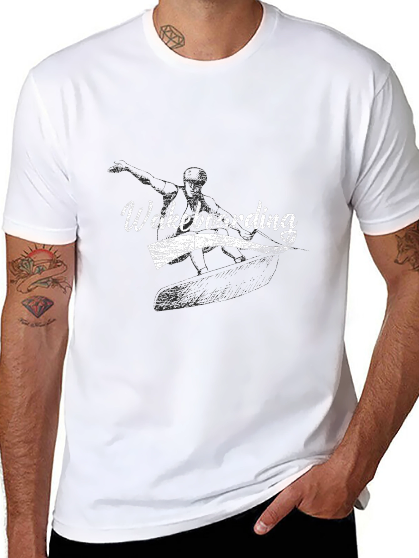 Wakeboarding Black T-Shirt