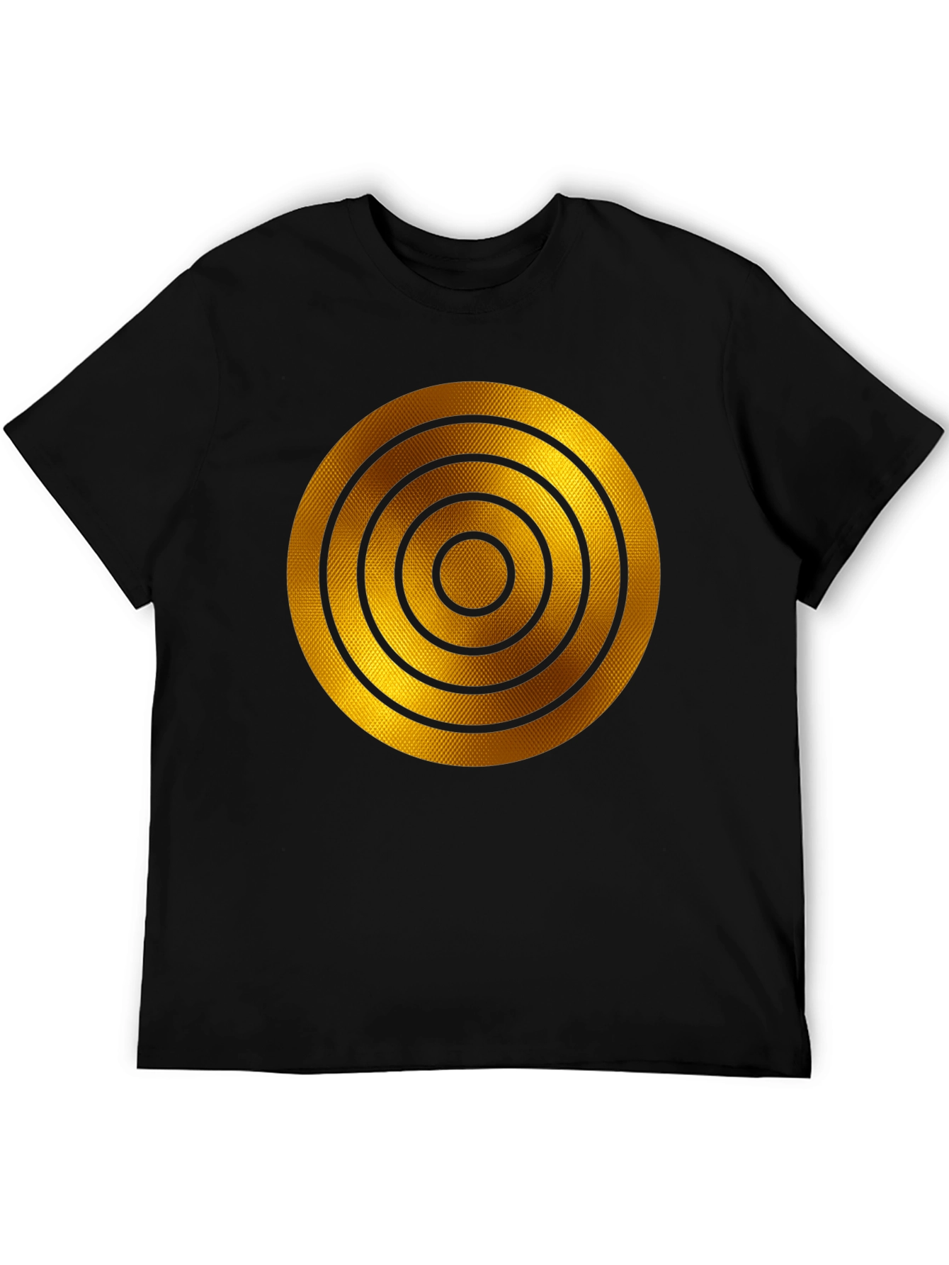 Golden Target Graphic T-Shirt - Modern Style