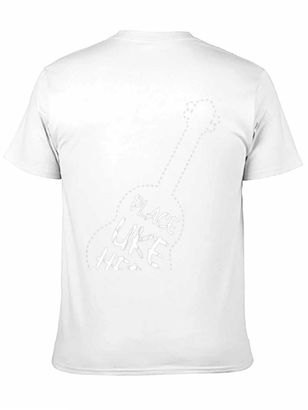Ukulele Player T-Shirt - Place Uke Here Graphic Tee