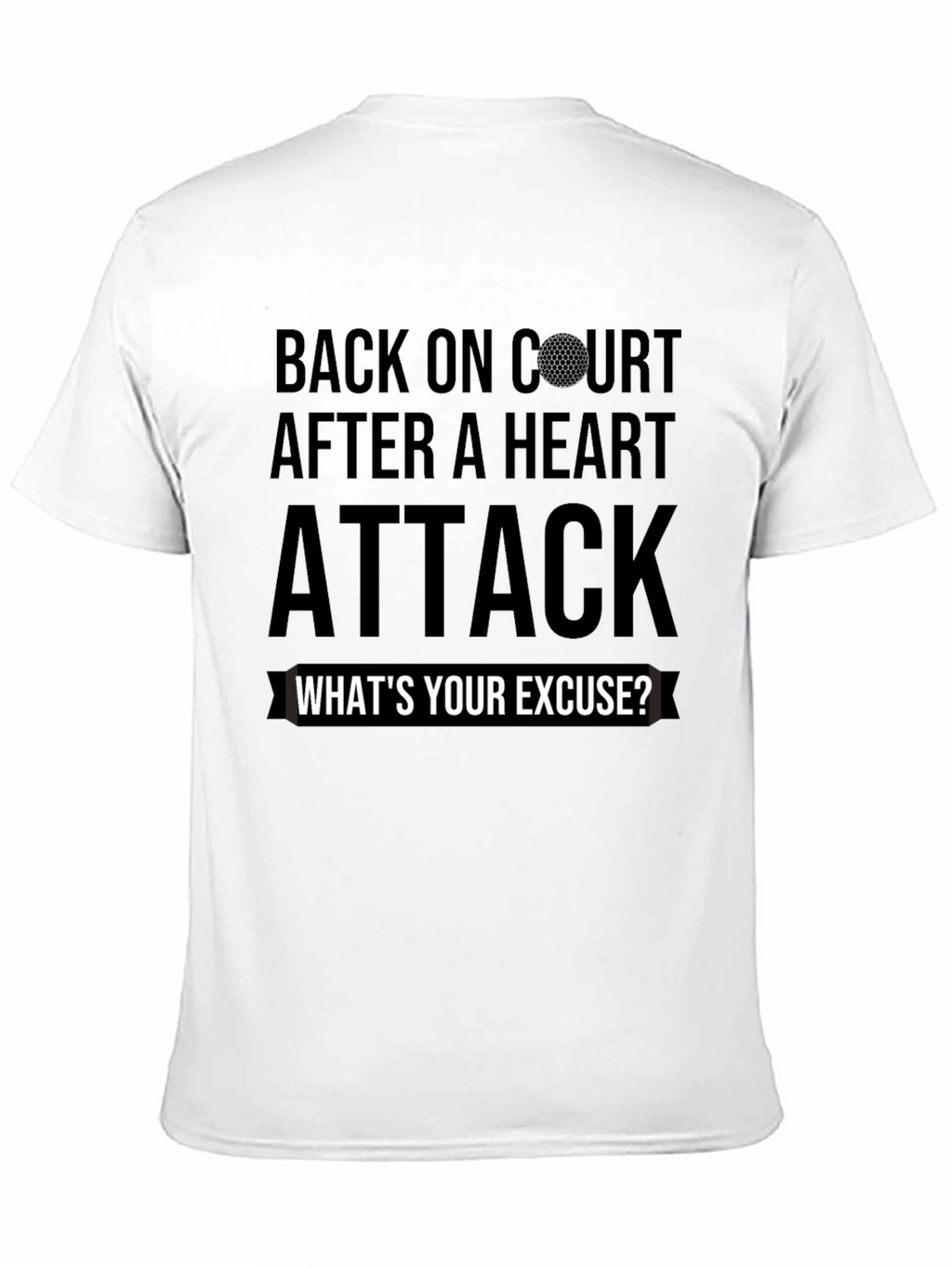 Back On Court Heart Attack Golf T-Shirt