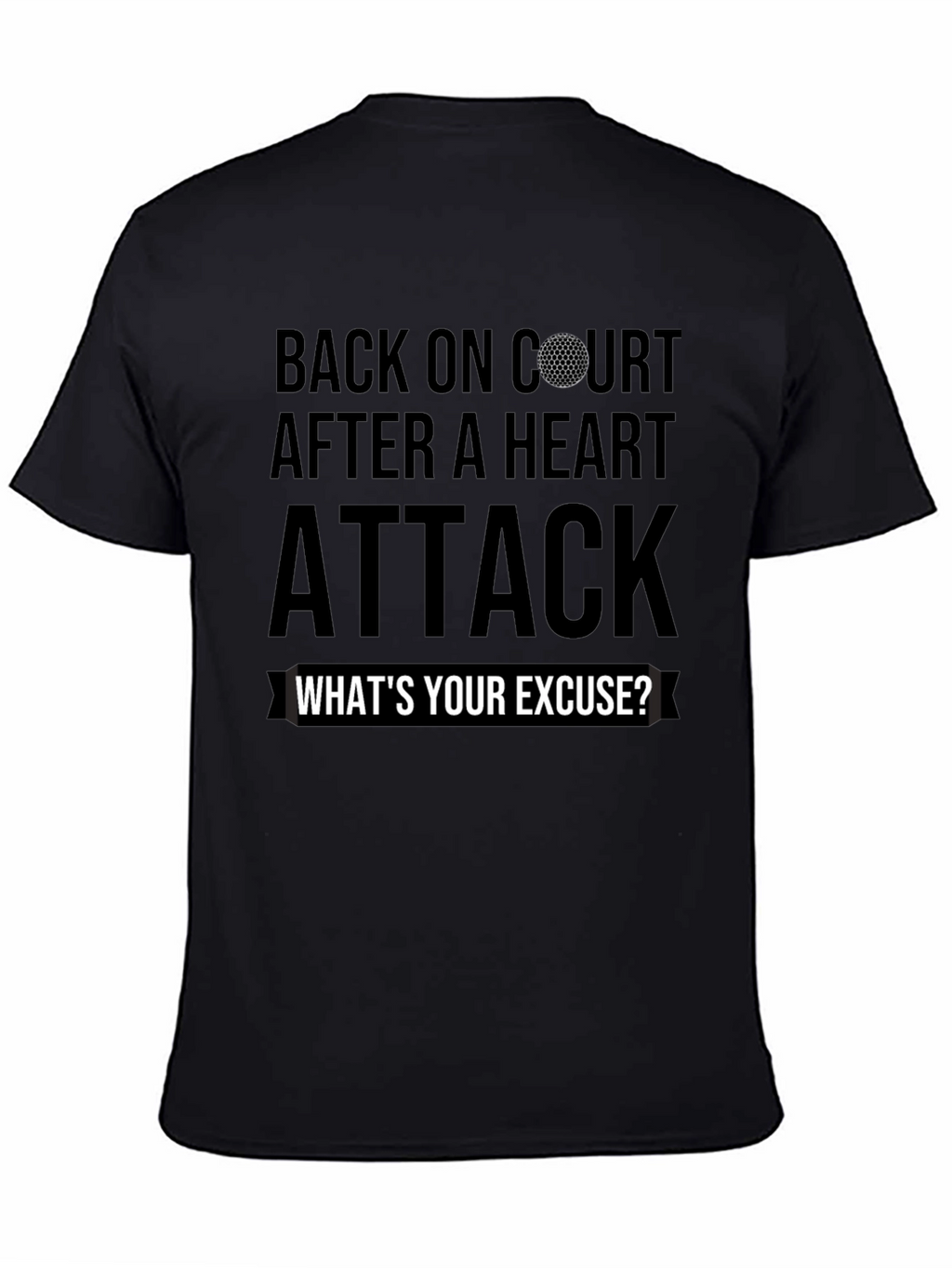 Back On Court Heart Attack Golf T-Shirt