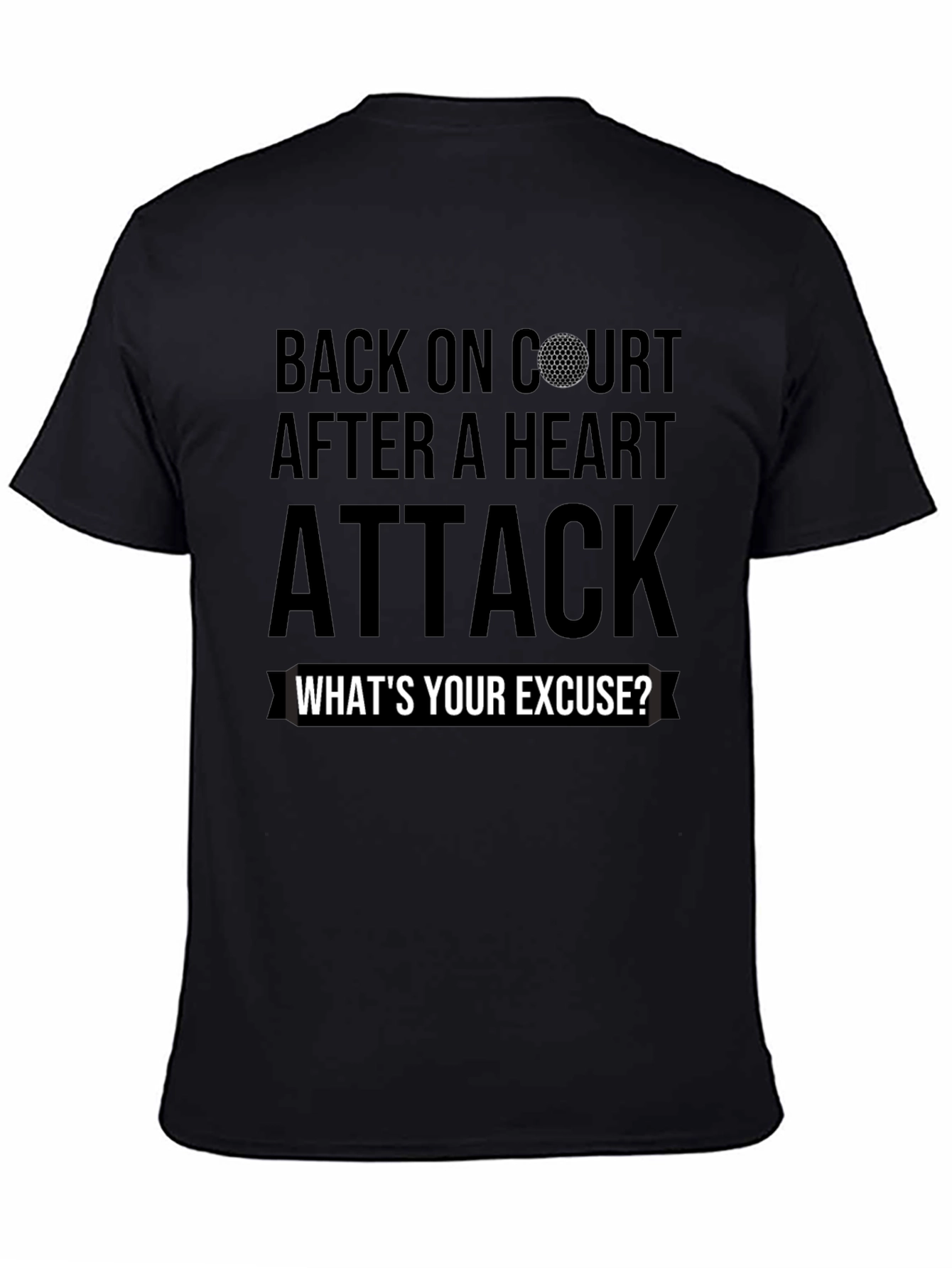 Back On Court Heart Attack Golf T-Shirt