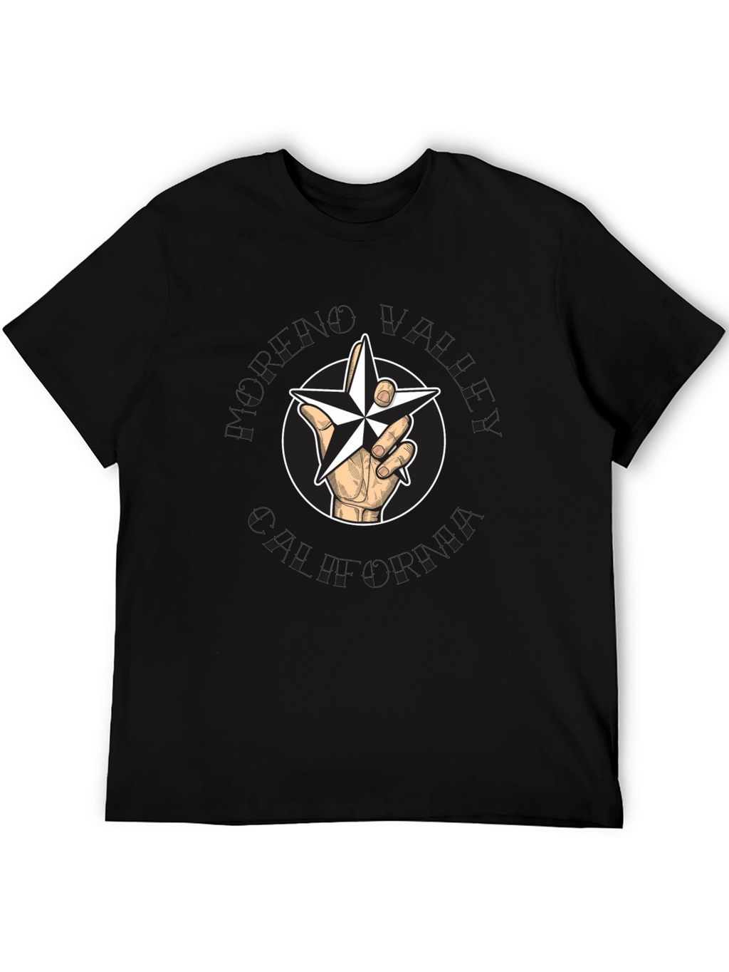 Star Hand Graphic Tee - Modern Style