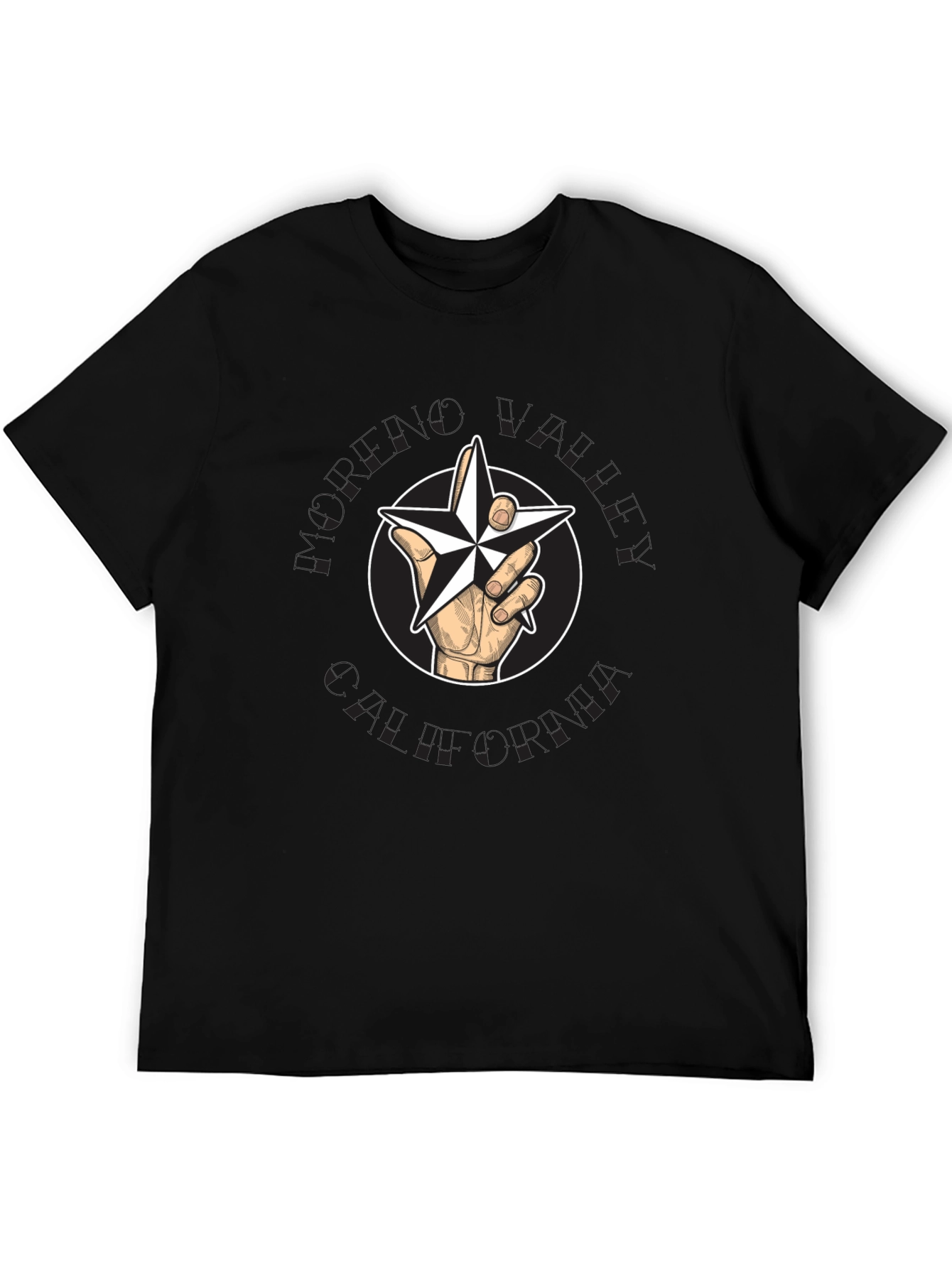 Star Hand Graphic Tee - Modern Style