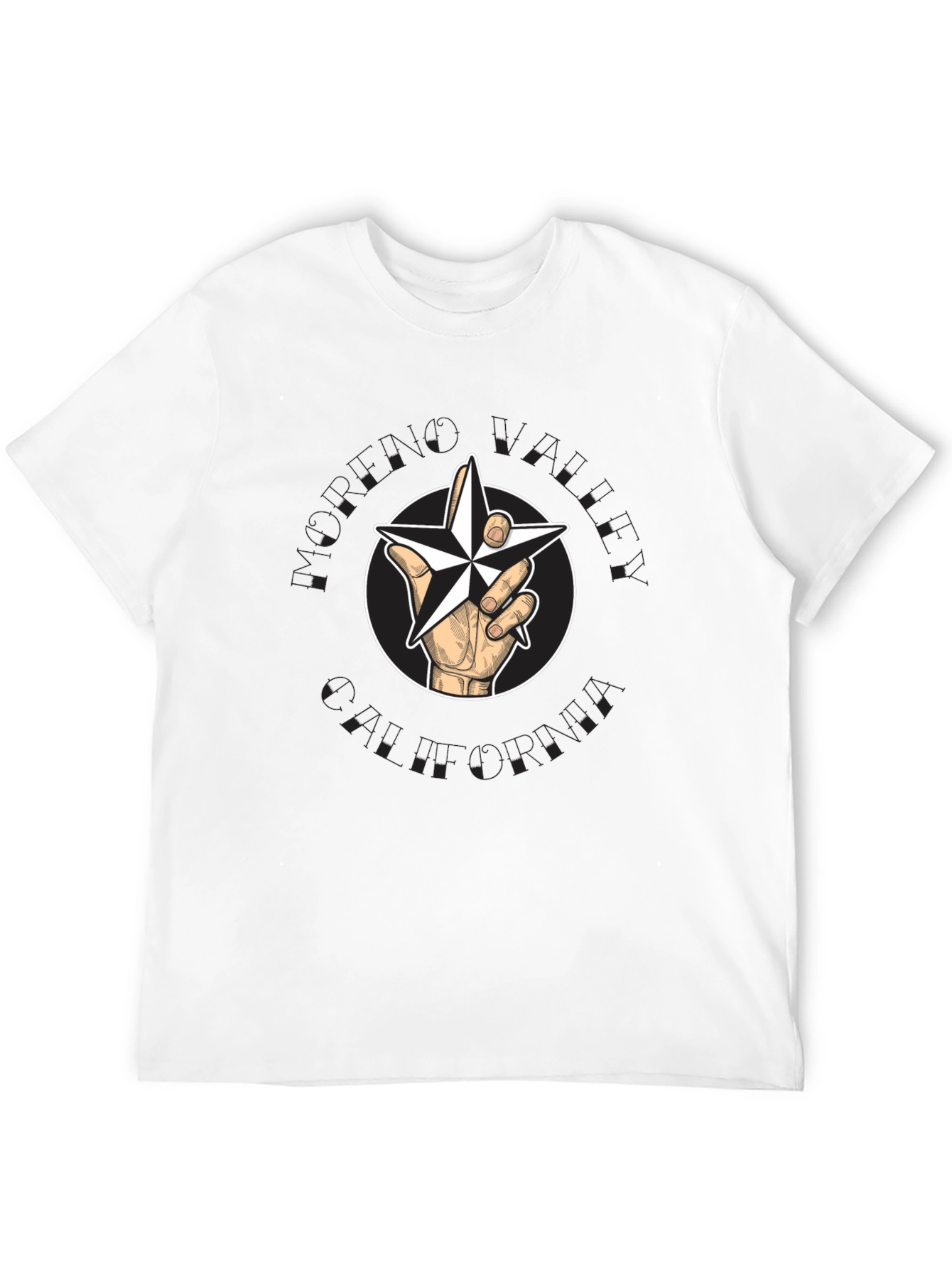 Star Hand Graphic Tee - Modern Style