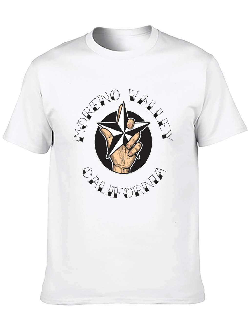 Star Hand Graphic Tee - Modern Style