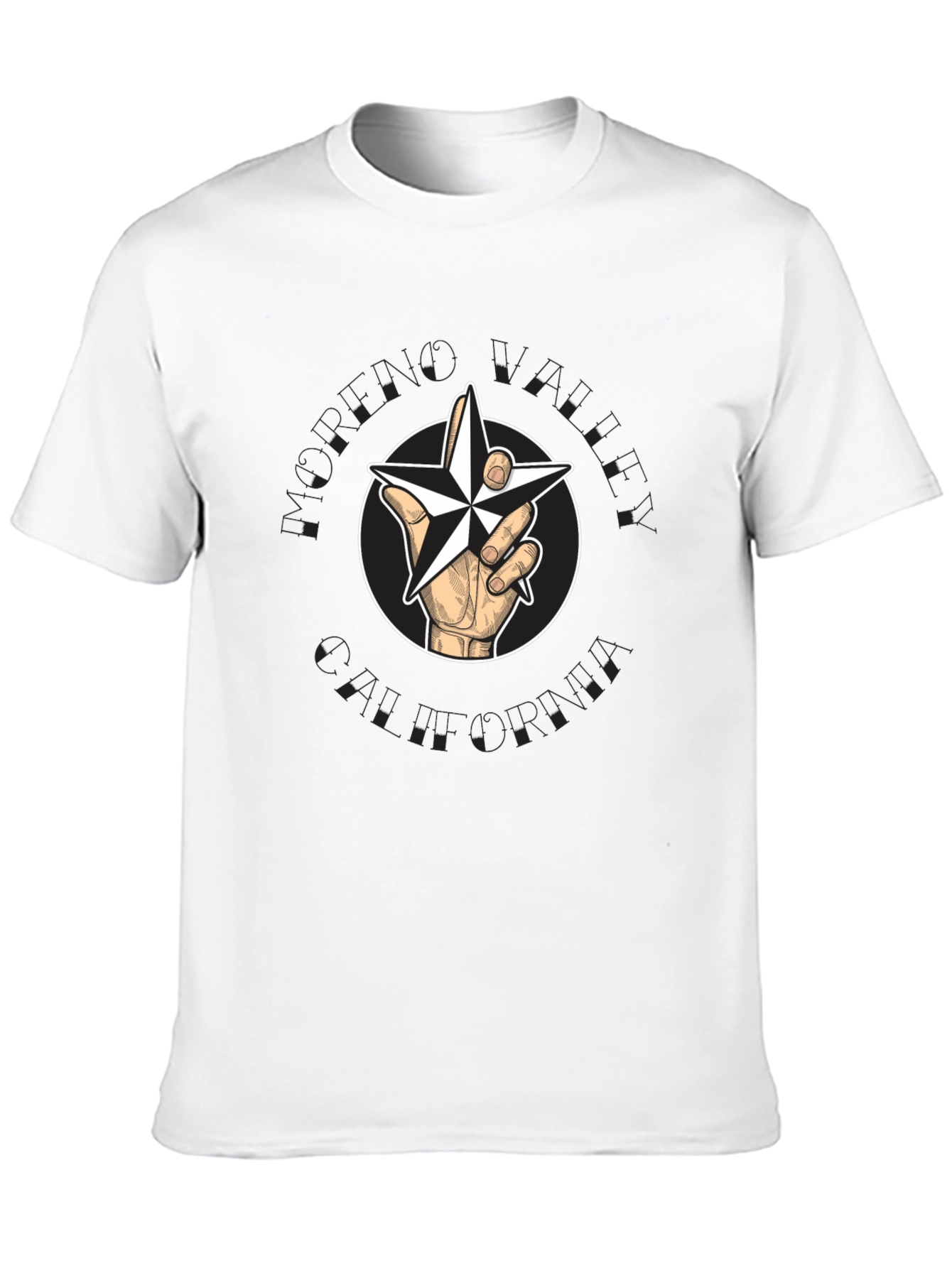 Star Hand Graphic Tee - Modern Style