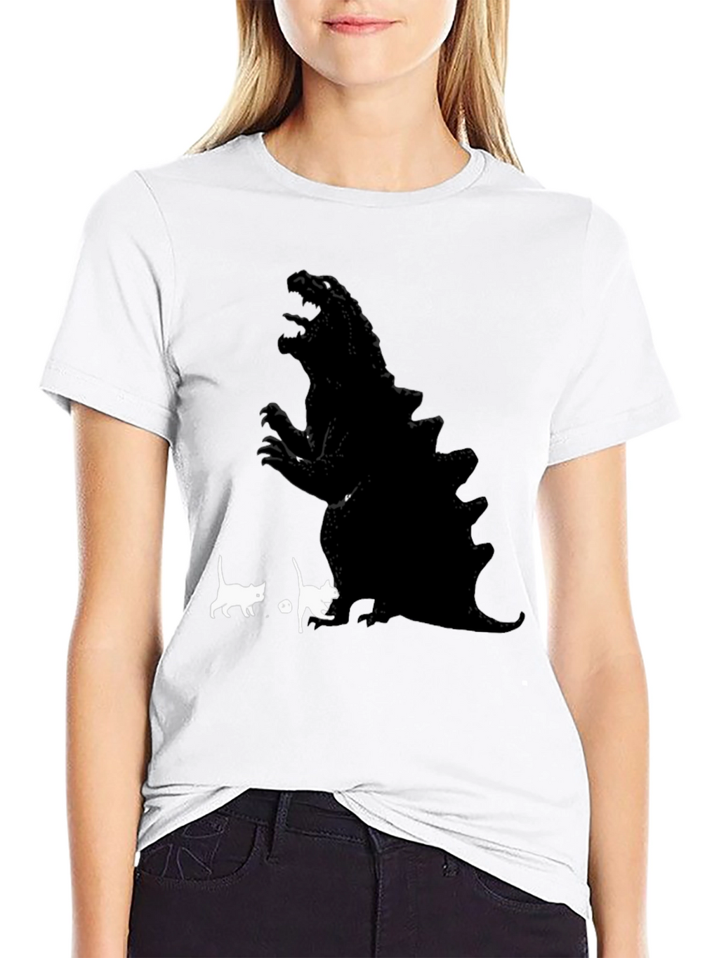 Godzilla vs. Cats T-Shirt Funny Graphic Tee
