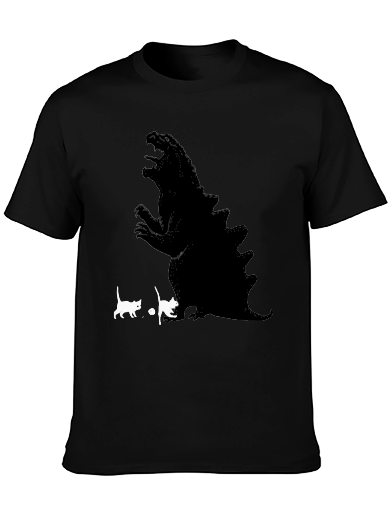 Godzilla vs. Cats T-Shirt Funny Graphic Tee
