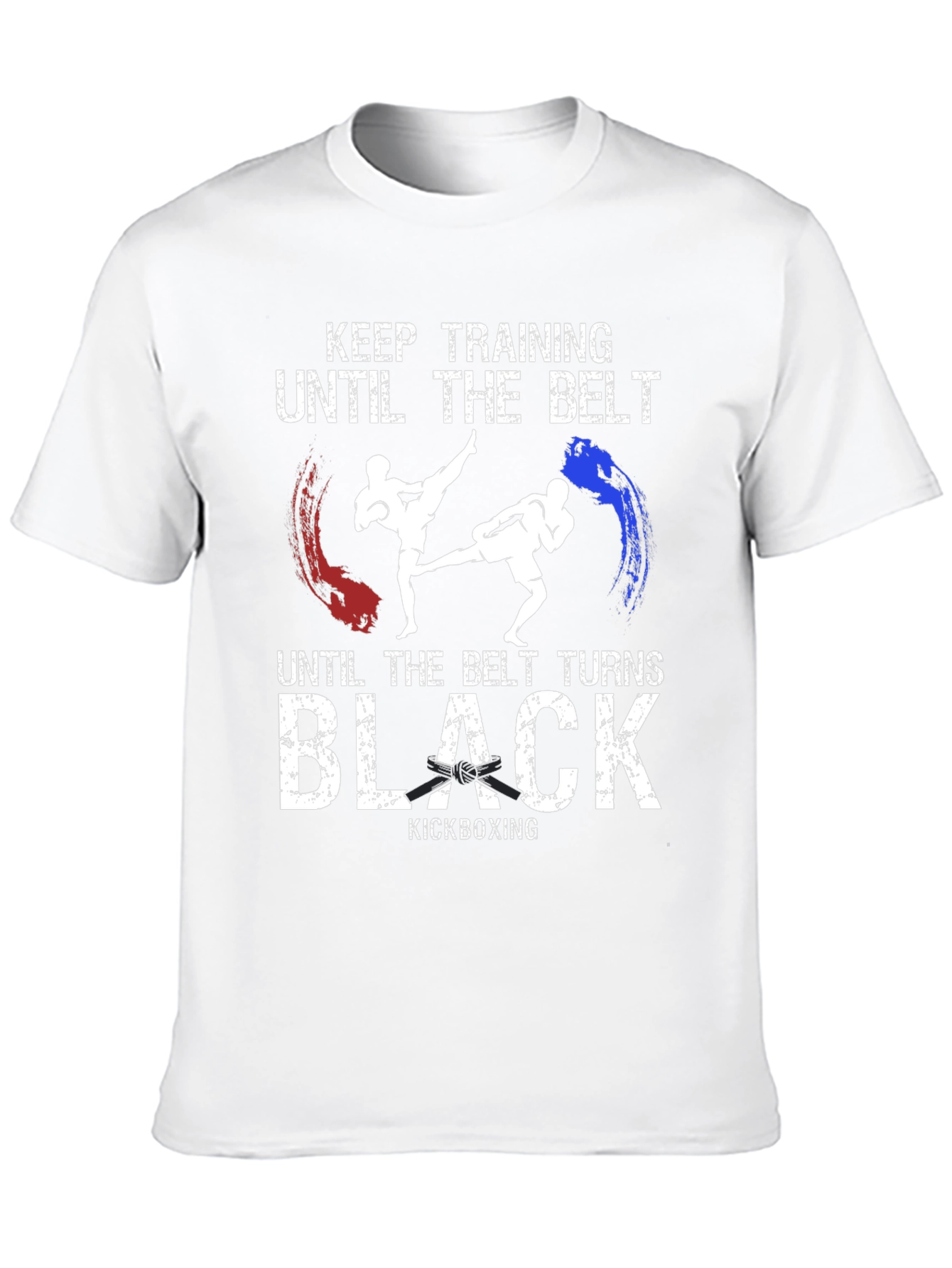 Kickboxing Training T-Shirt - Until the Belt Turns Black