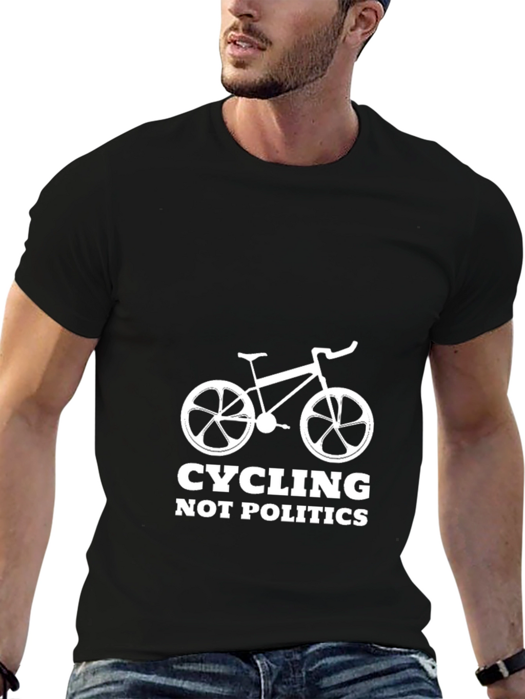 Cycling Not Politics Graphic Tee