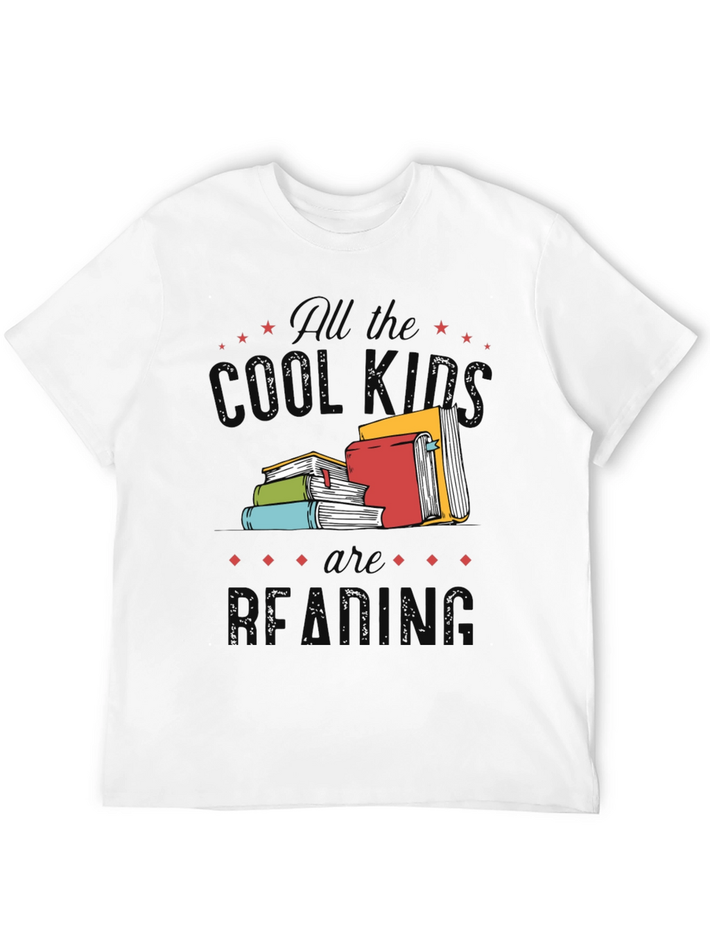 Cool Kids Reading Black Graphic Tee
