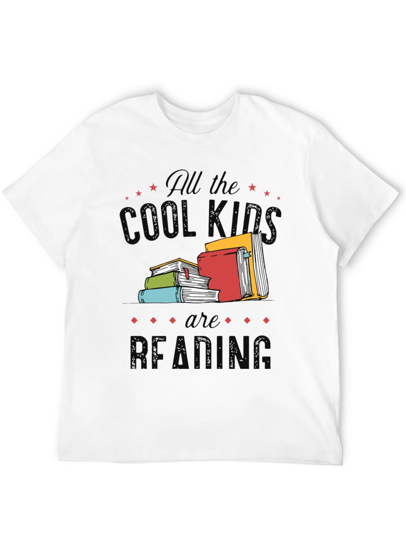 Cool Kids Reading Black Graphic Tee