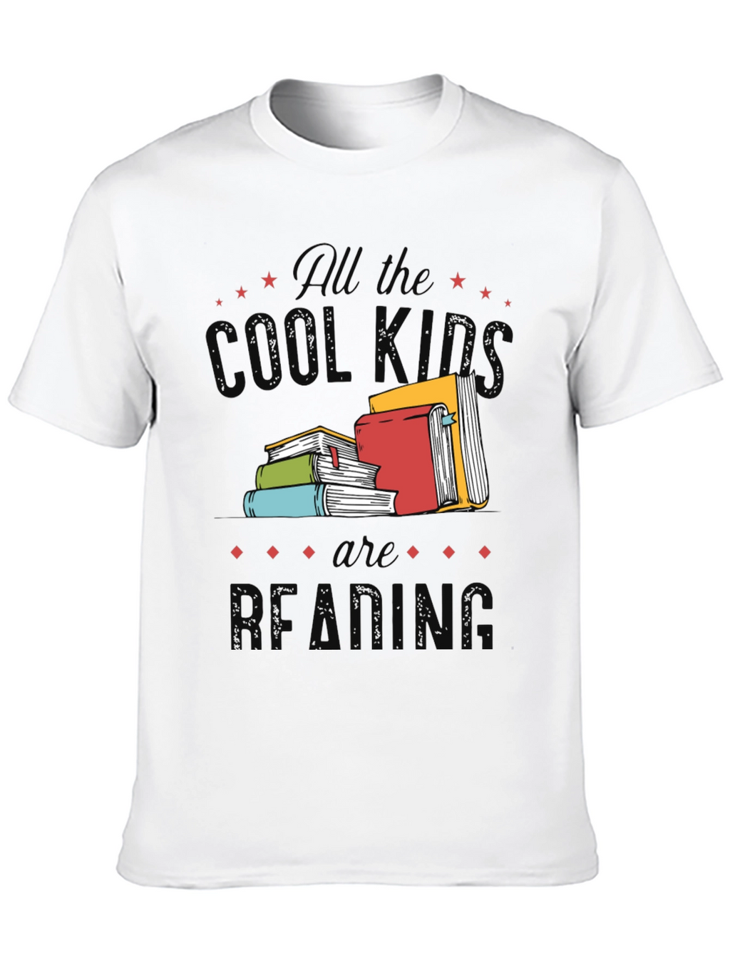 Cool Kids Reading Black Graphic Tee