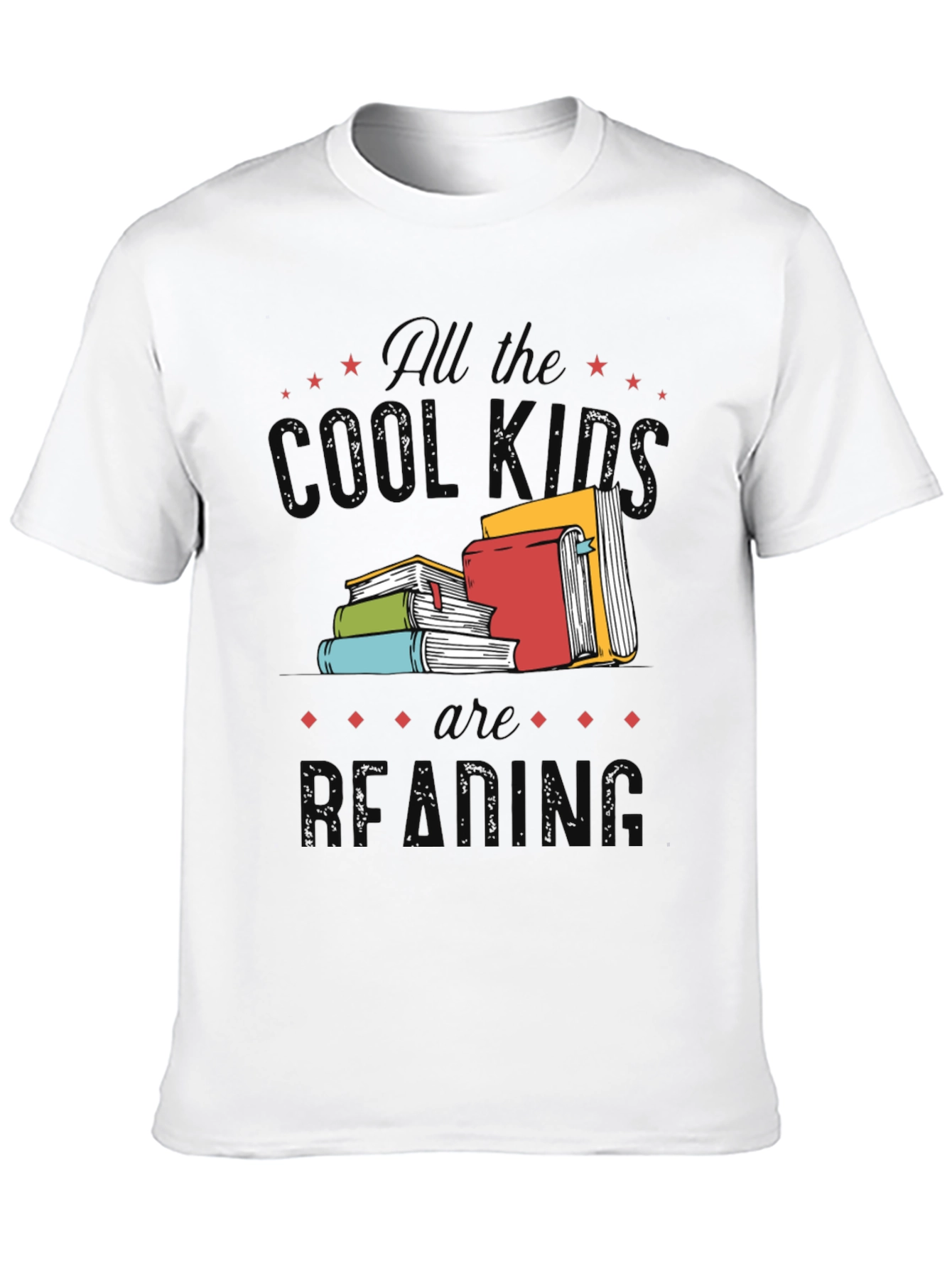 Cool Kids Reading Black Graphic Tee