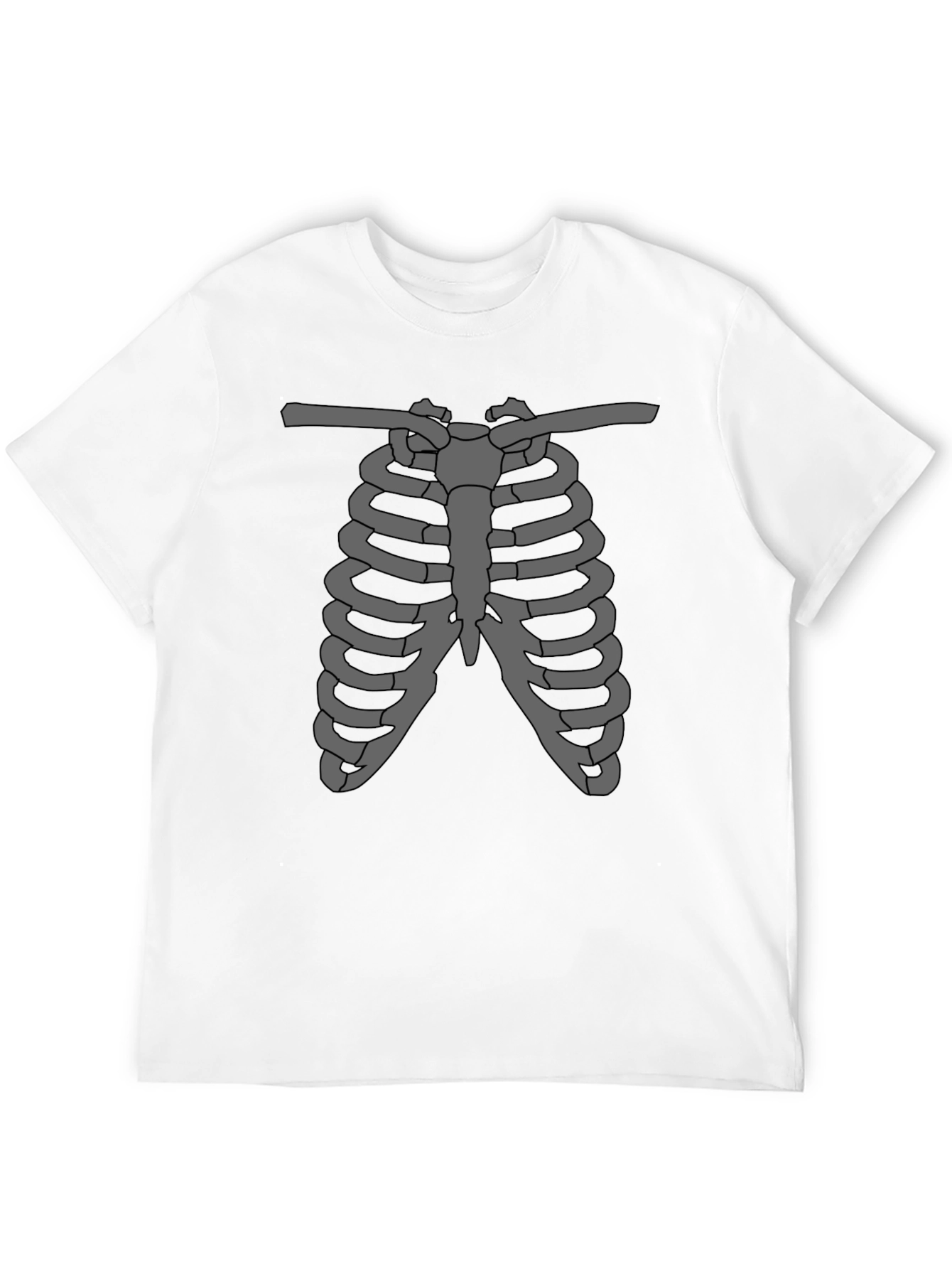 Rib Cage Graphic Tee - Skeleton Anatomy T-Shirt