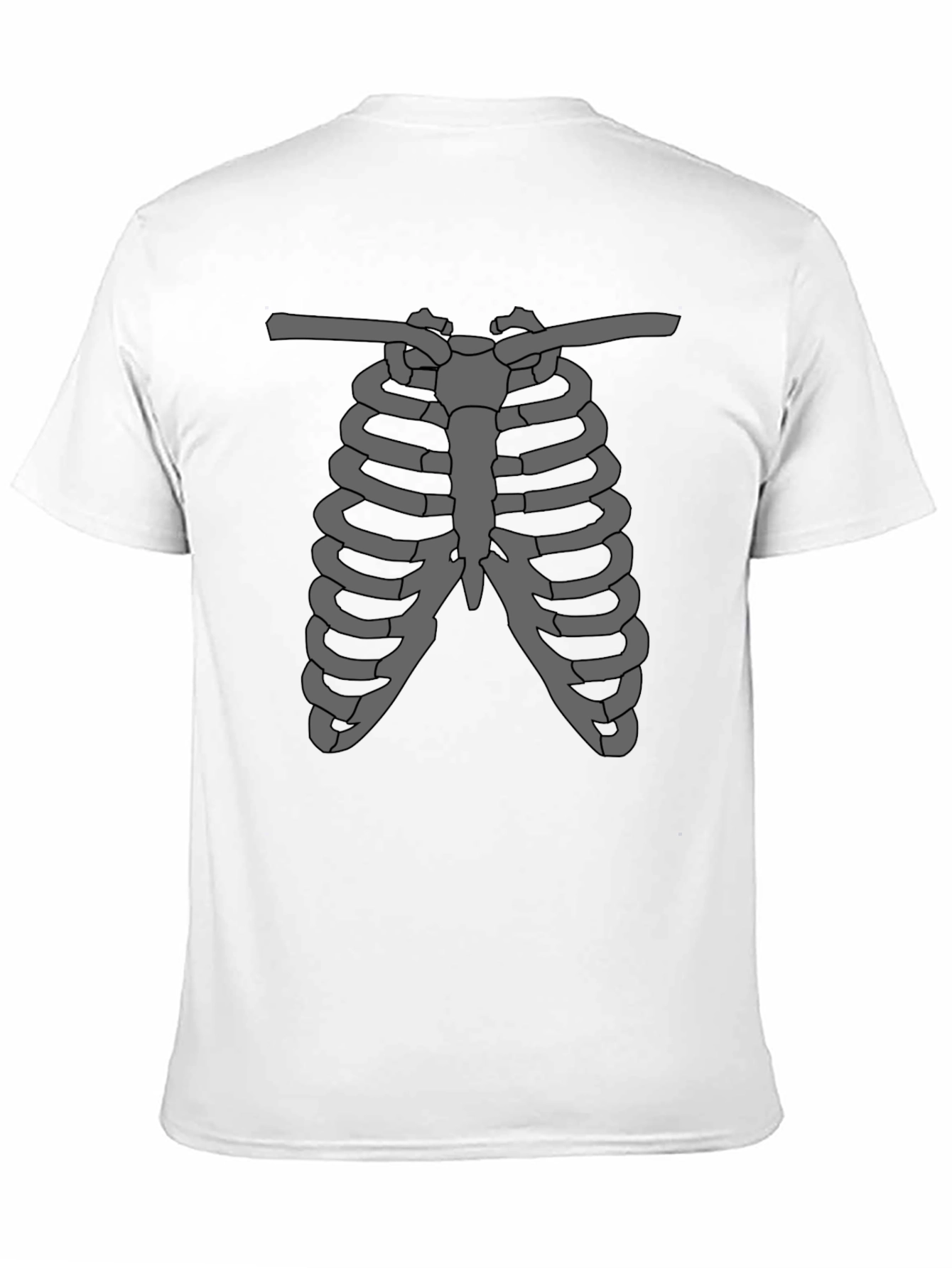 Rib Cage Graphic Tee - Skeleton Anatomy T-Shirt