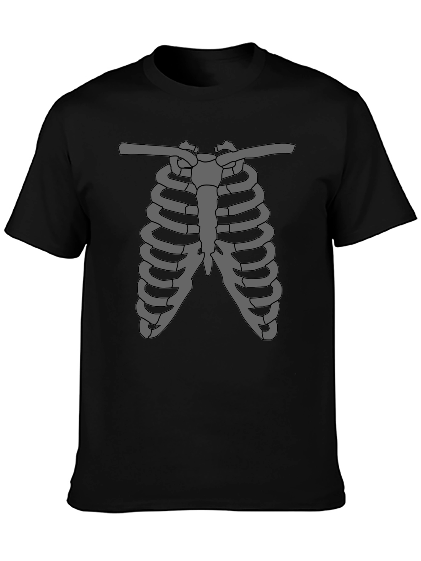 Rib Cage Graphic Tee - Skeleton Anatomy T-Shirt