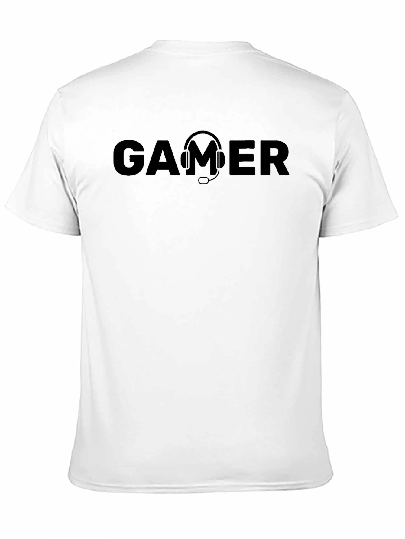 Gamer Headset Graphic Print T-Shirt