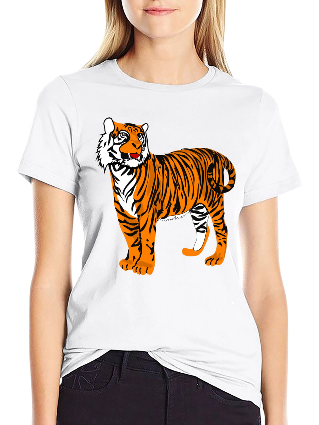 Tiger Graphic T-Shirt - Stylish Animal Print Tee