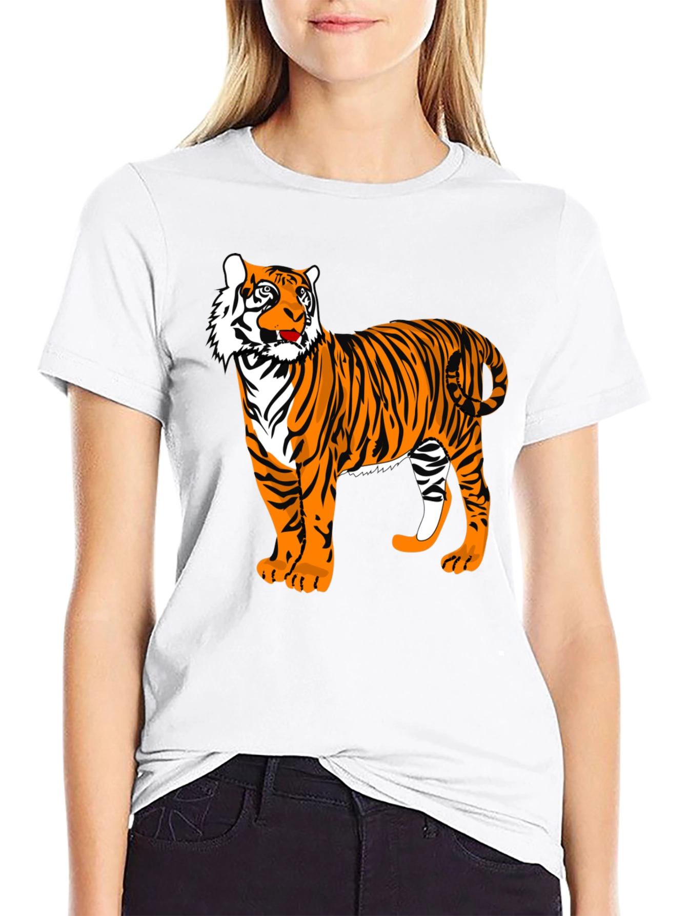Tiger Graphic T-Shirt - Stylish Animal Print Tee