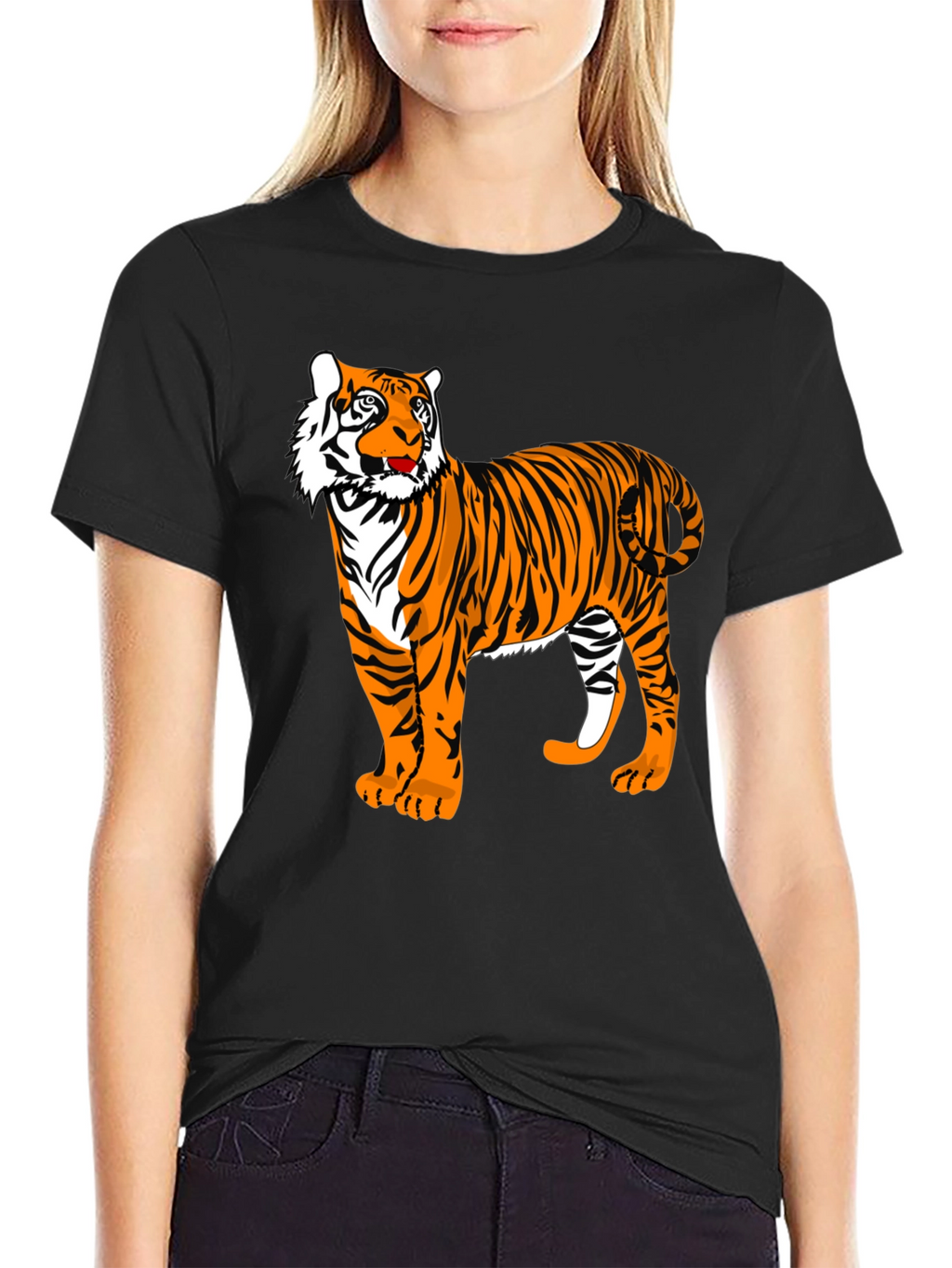 Tiger Graphic T-Shirt - Stylish Animal Print Tee