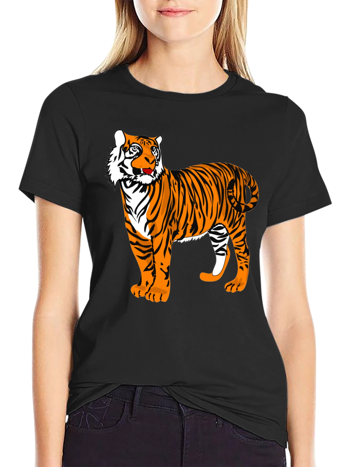 Tiger Graphic T-Shirt - Stylish Animal Print Tee