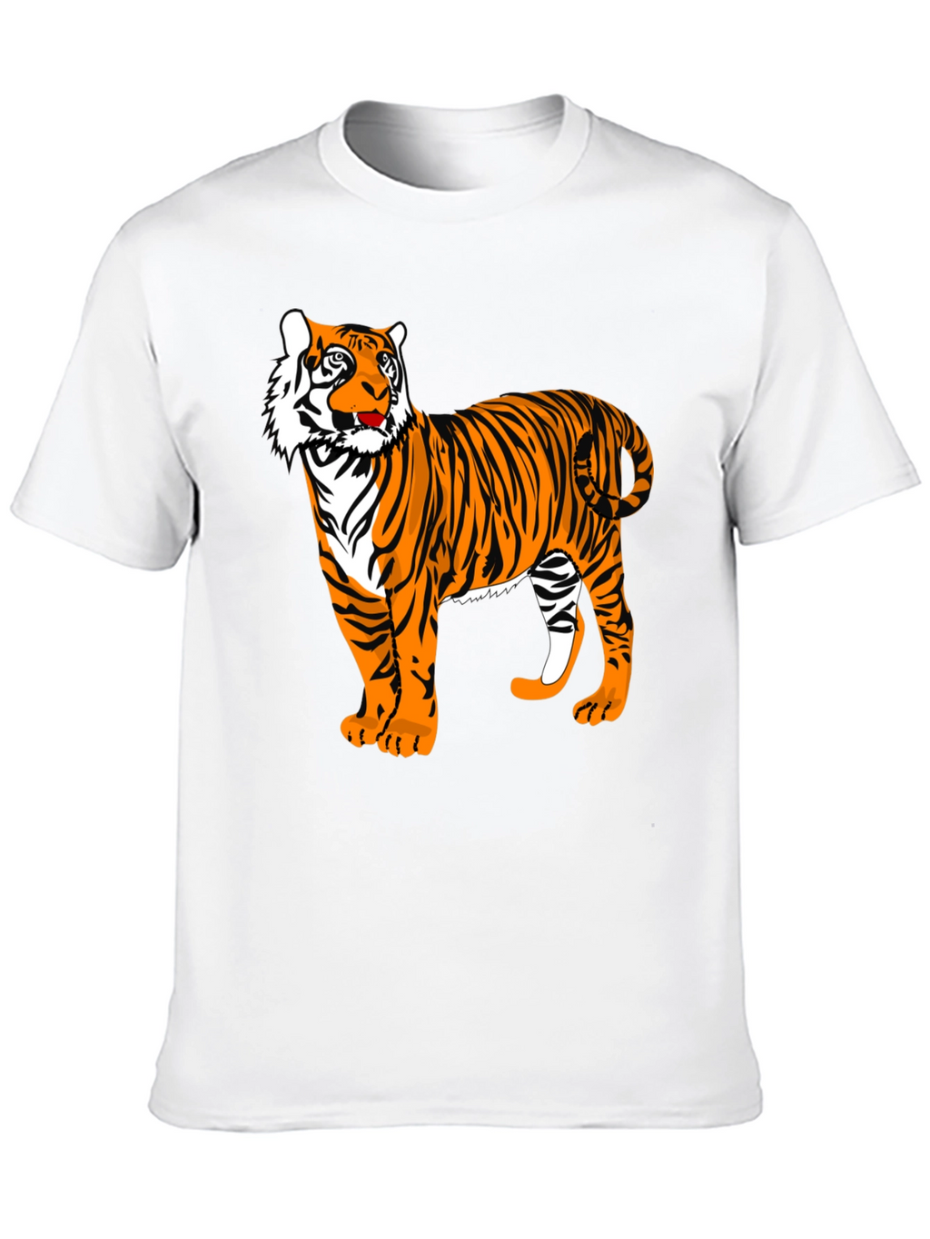 Tiger Graphic T-Shirt - Stylish Animal Print Tee