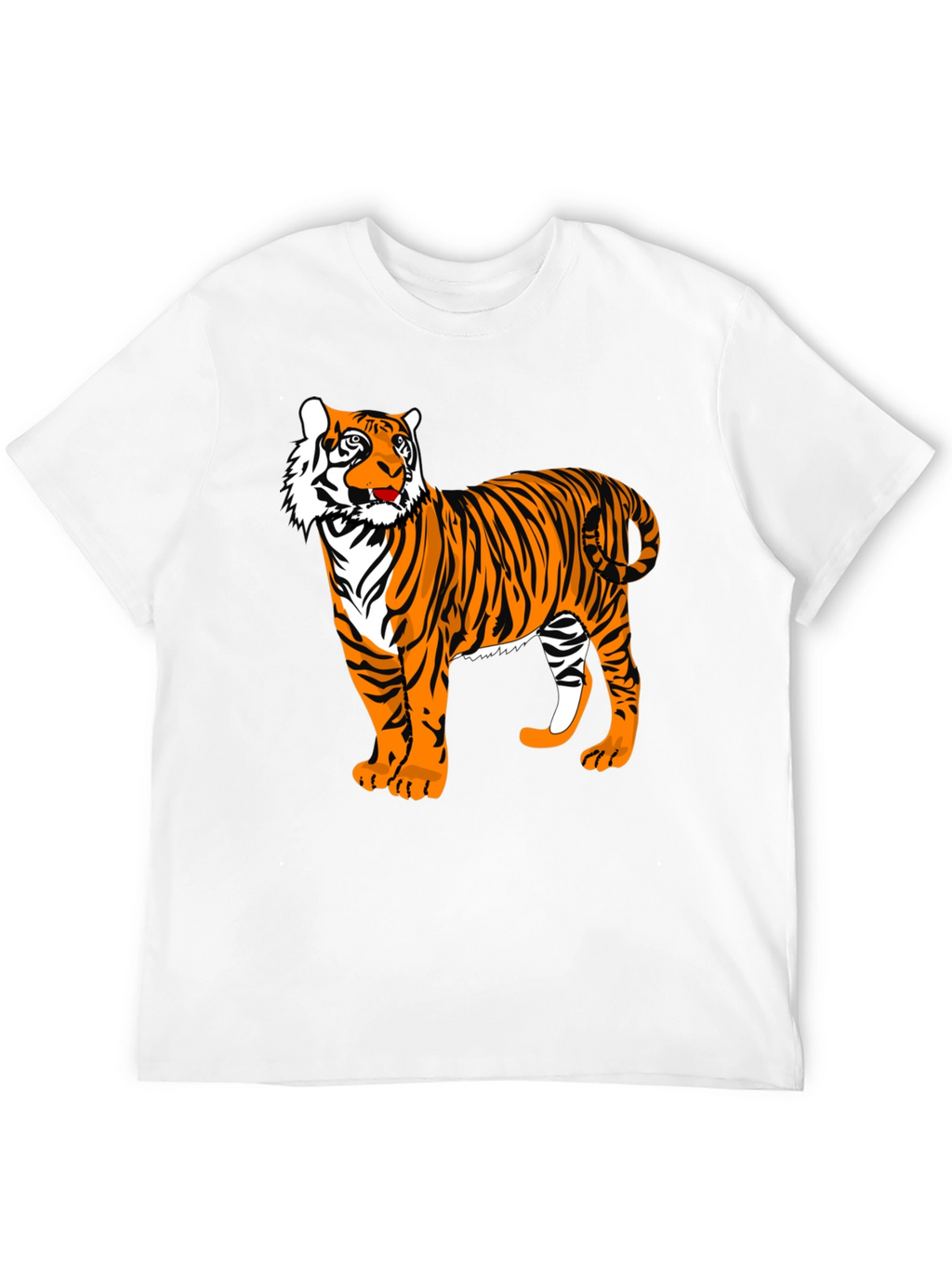 Tiger Graphic T-Shirt - Stylish Animal Print Tee