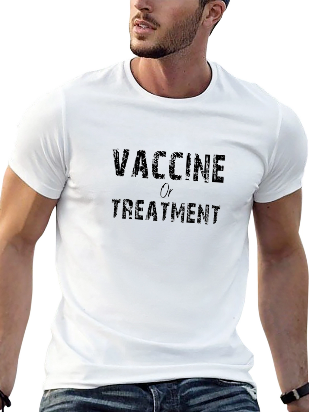 Vaccine or Treatment Graphic Tee - Black
