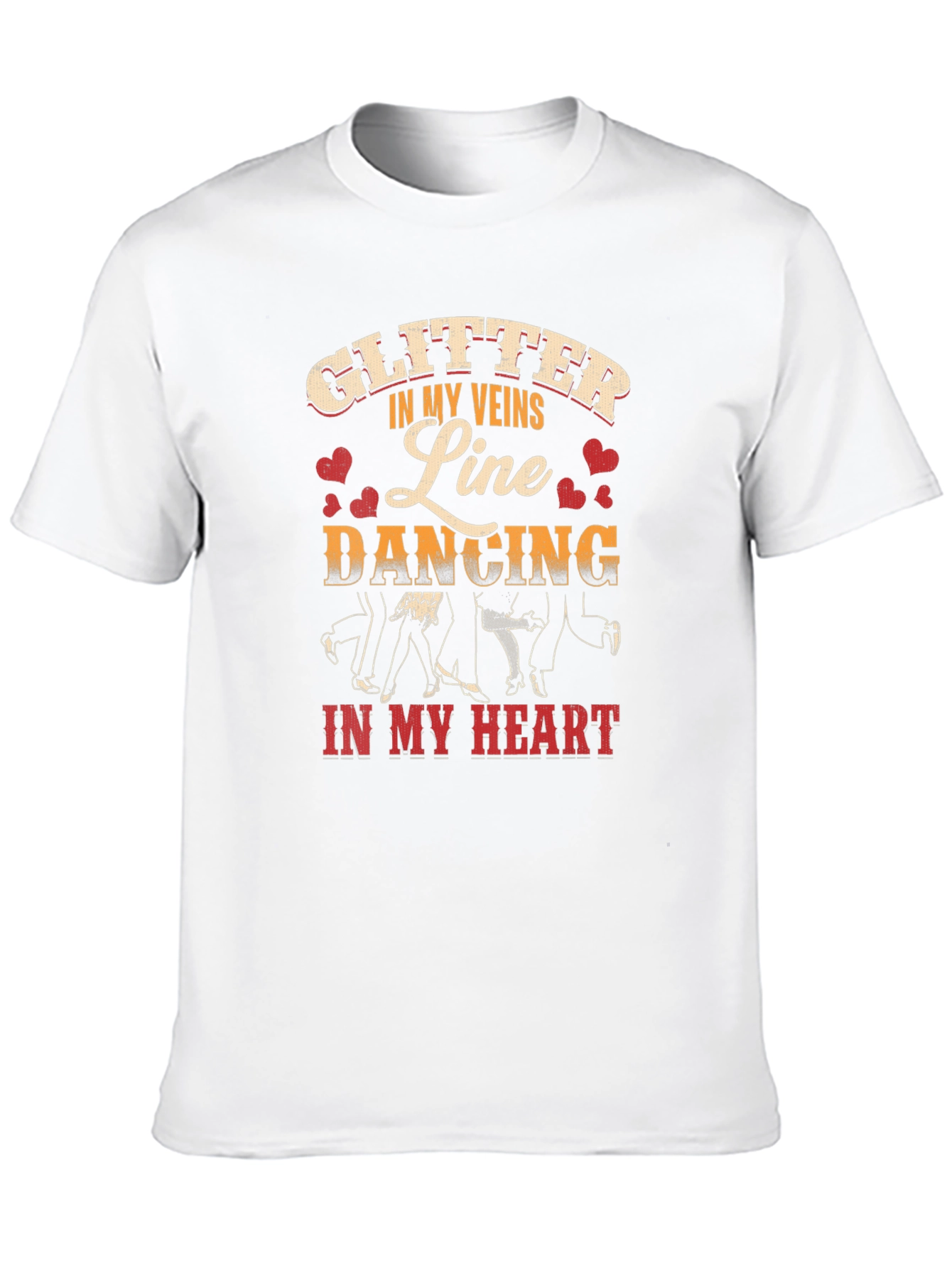 Line Dancing Glitter T-Shirt