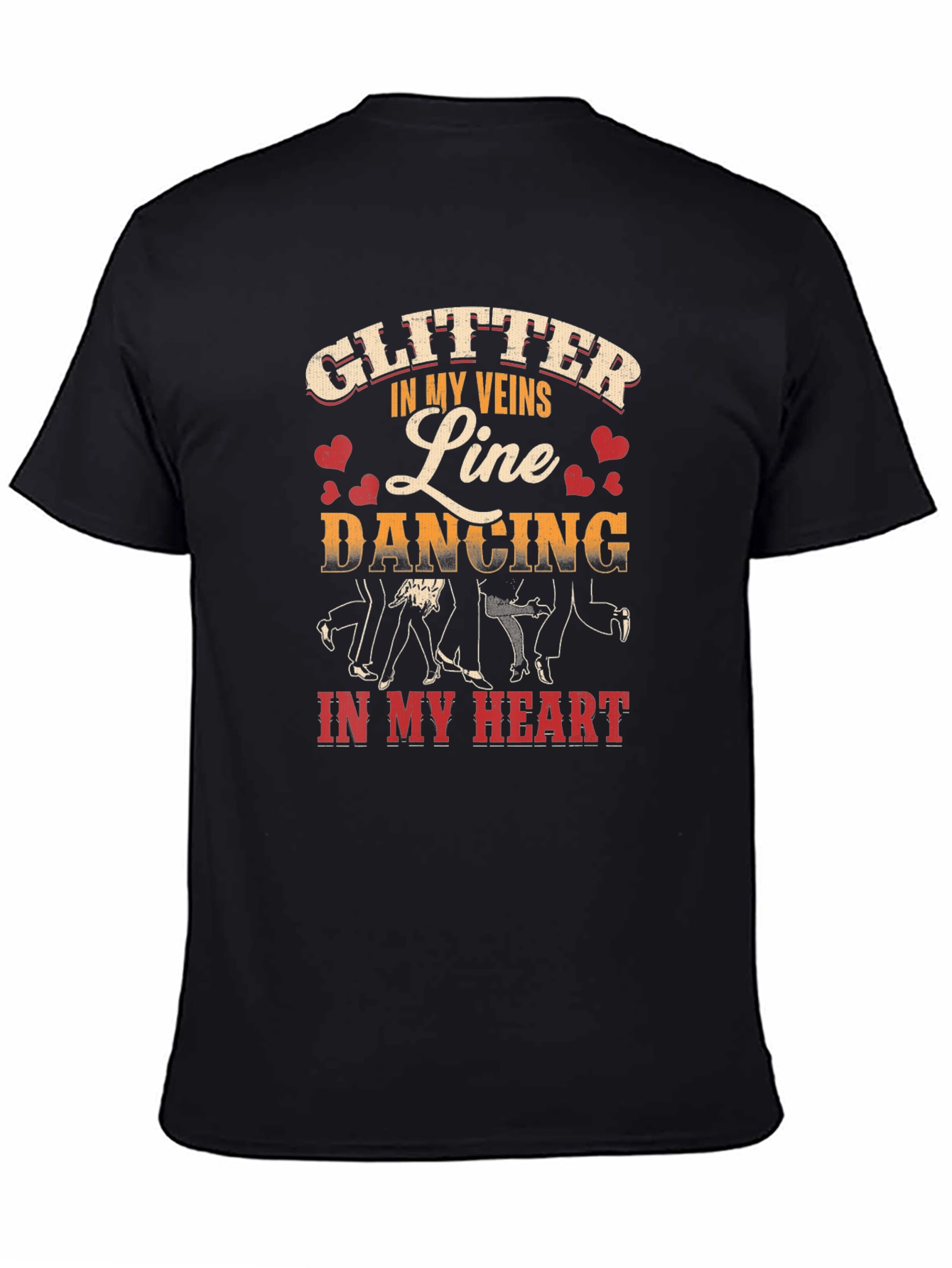 Line Dancing Glitter T-Shirt