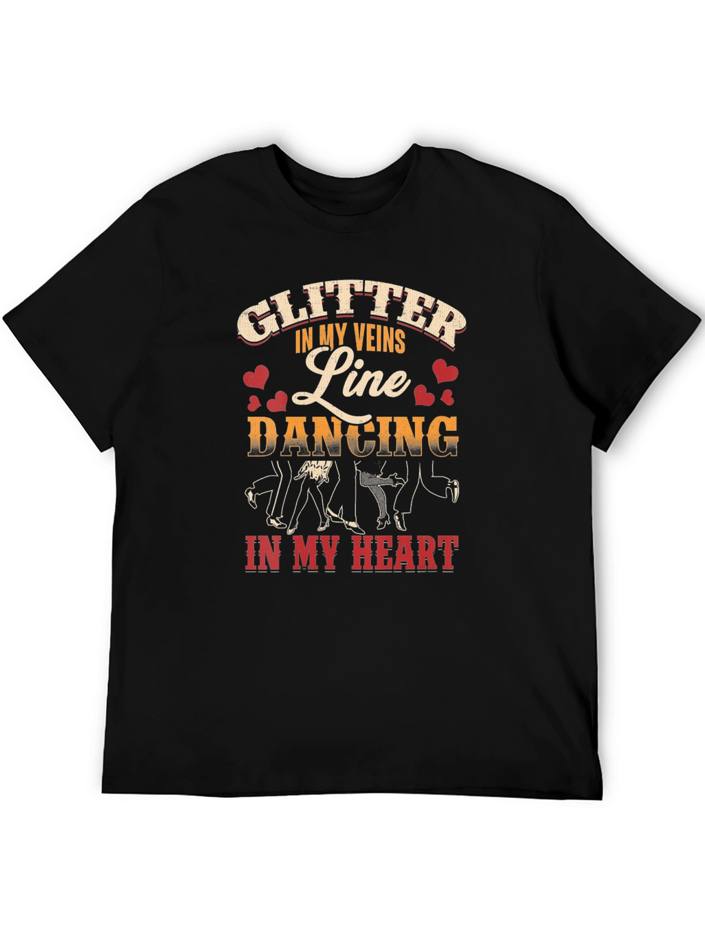 Line Dancing Glitter T-Shirt