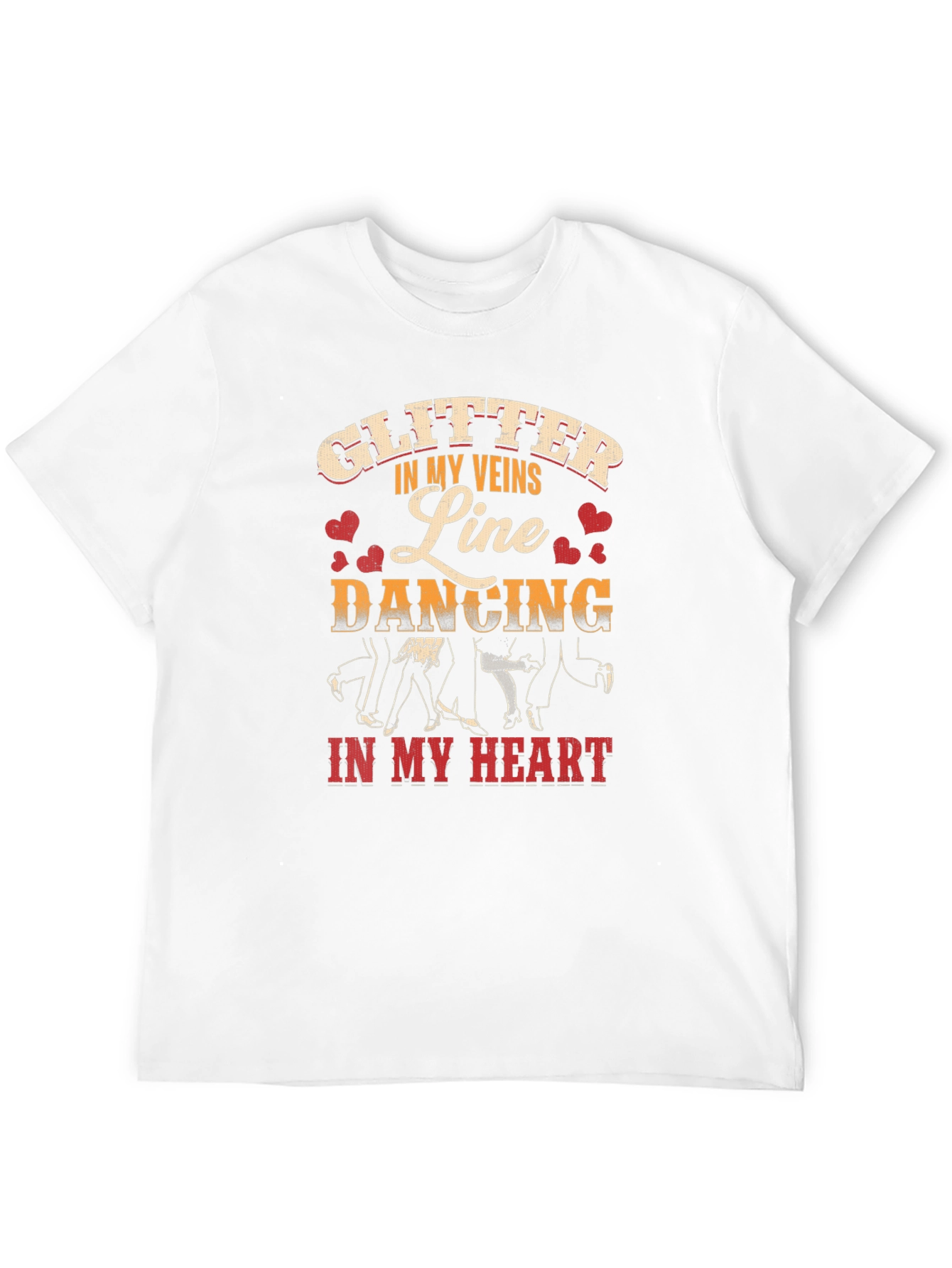 Line Dancing Glitter T-Shirt