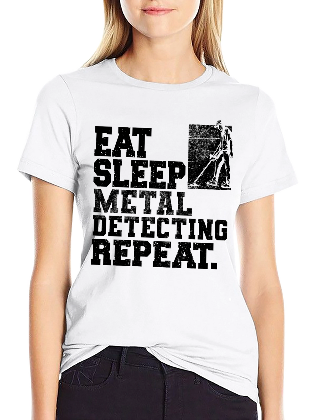 Eat Sleep Metal Detecting Repeat T-Shirt