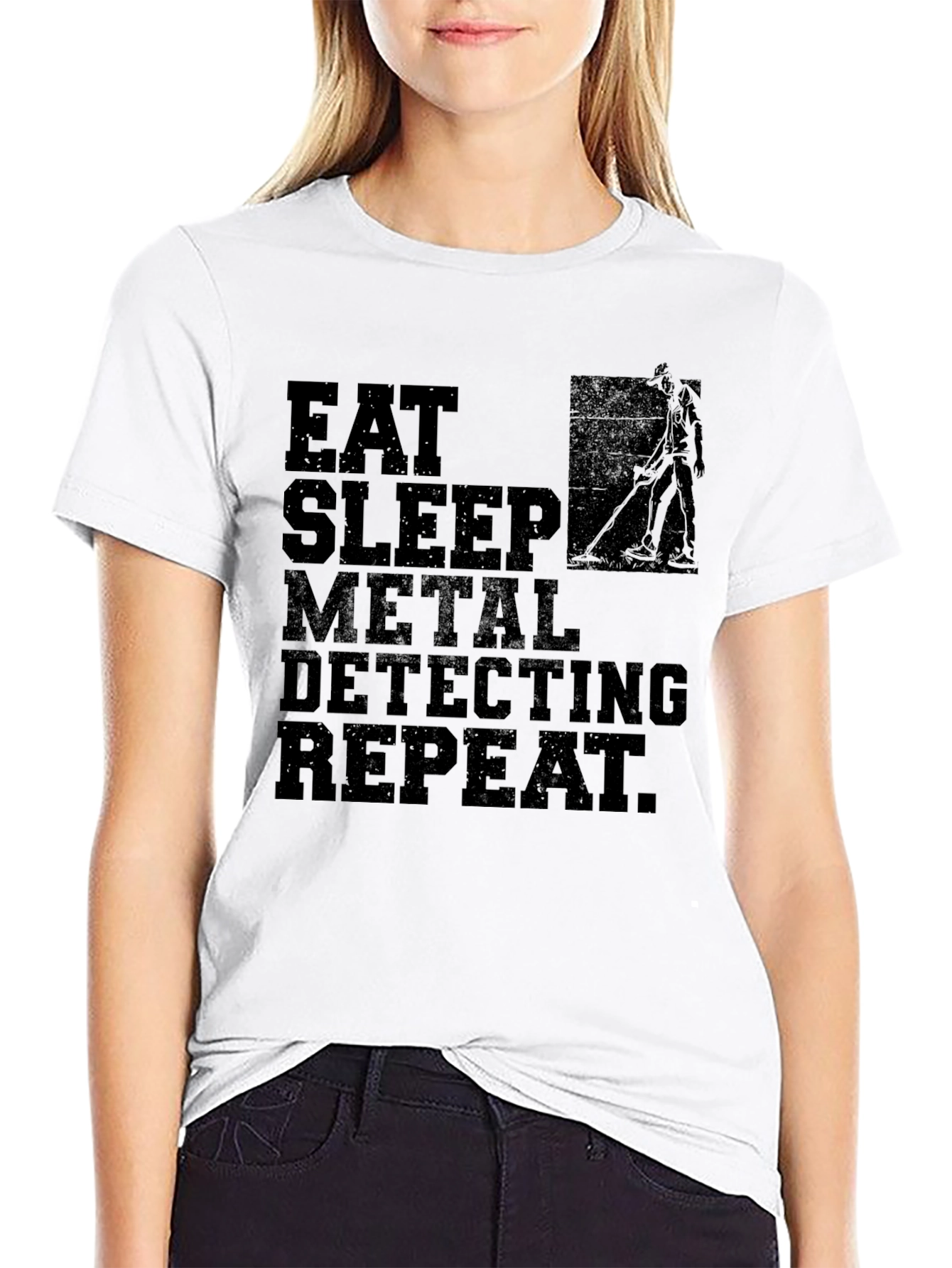 Eat Sleep Metal Detecting Repeat T-Shirt