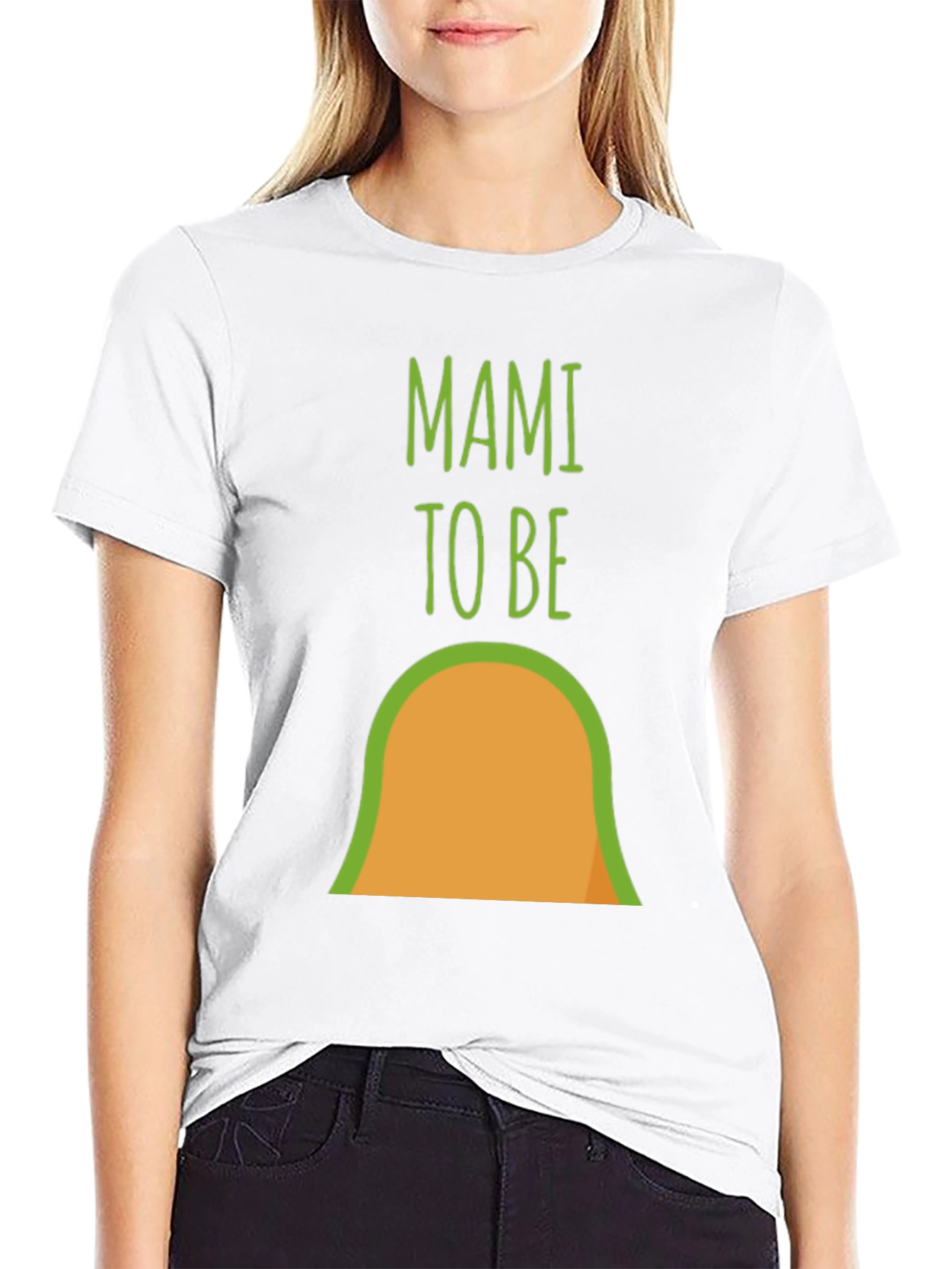 Mami To Be Avocado Pregnancy Announcement T-Shirt