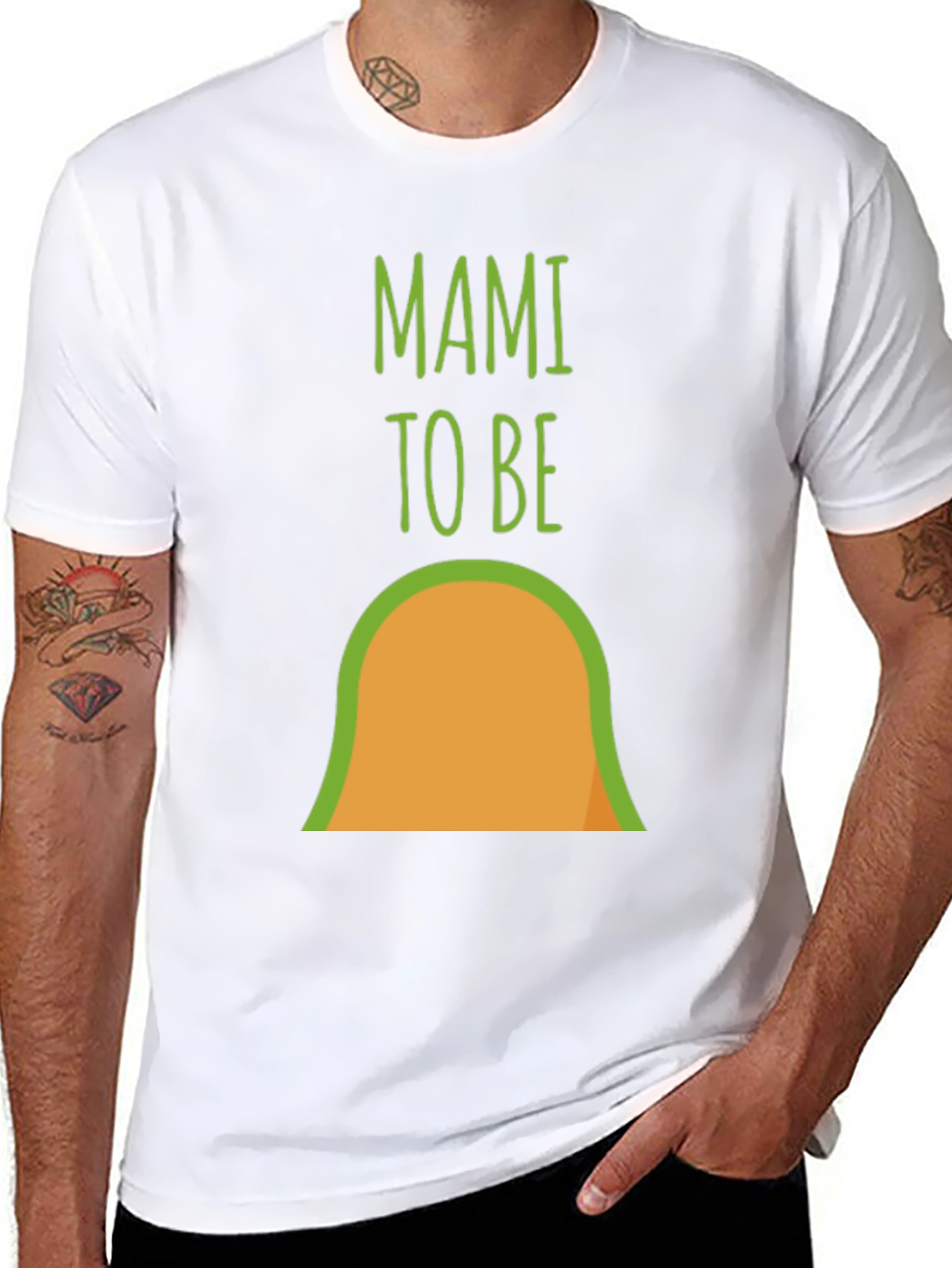 Mami To Be Avocado Pregnancy Announcement T-Shirt