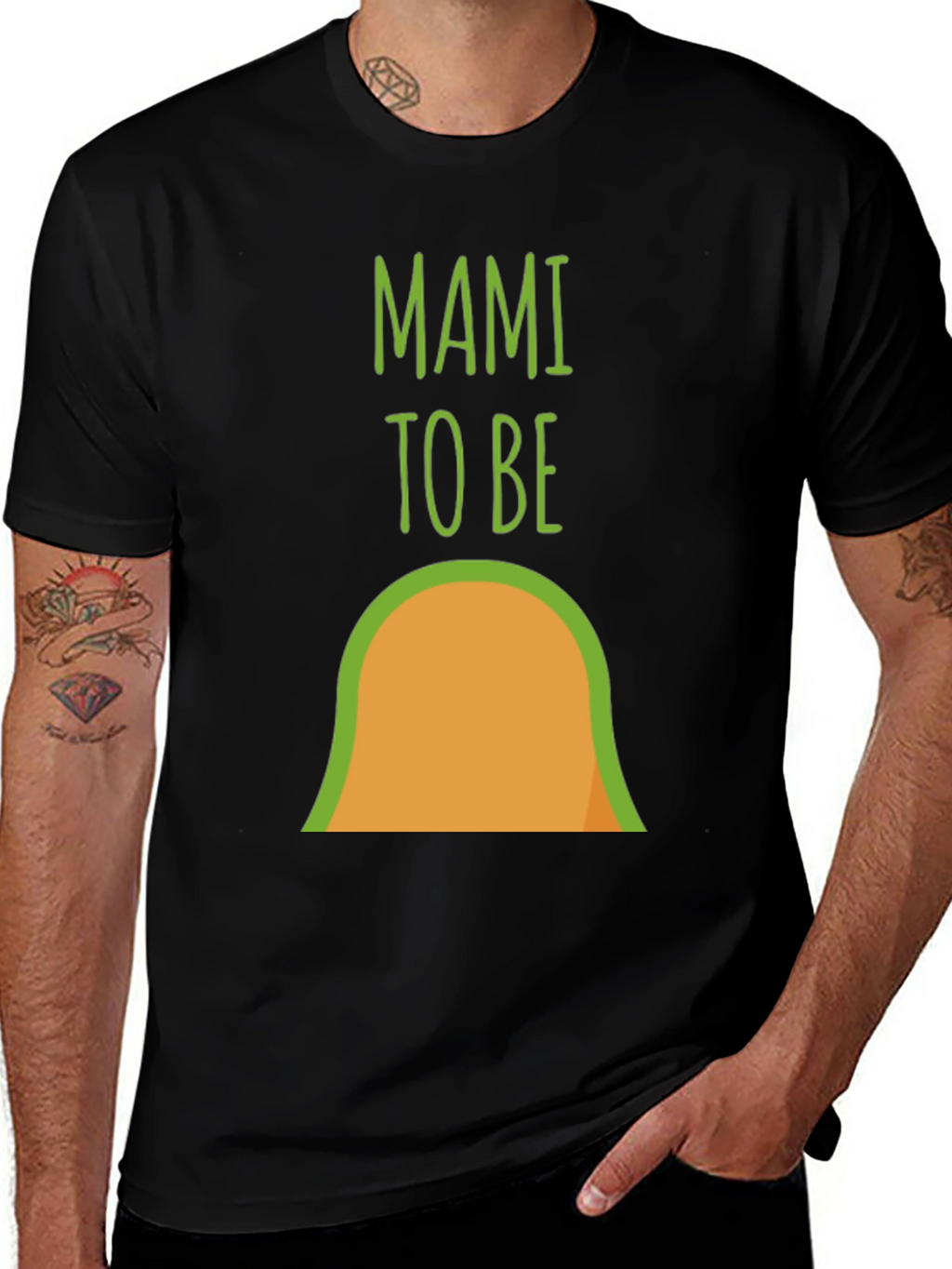 Mami To Be Avocado Pregnancy Announcement T-Shirt