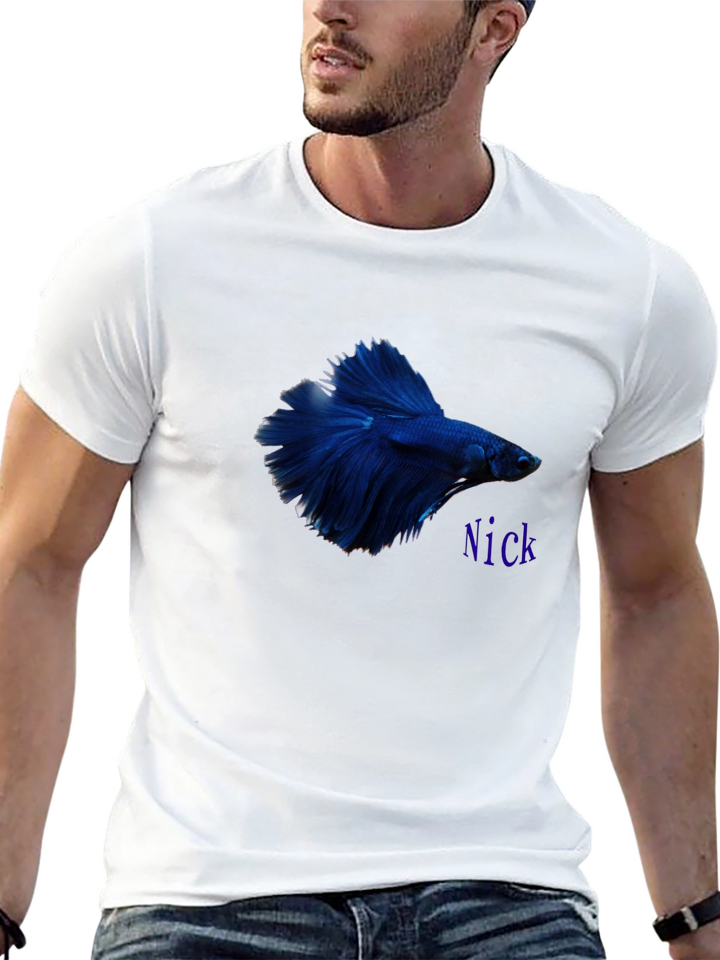 Betta Fish Graphic Tee - Custom Name Option