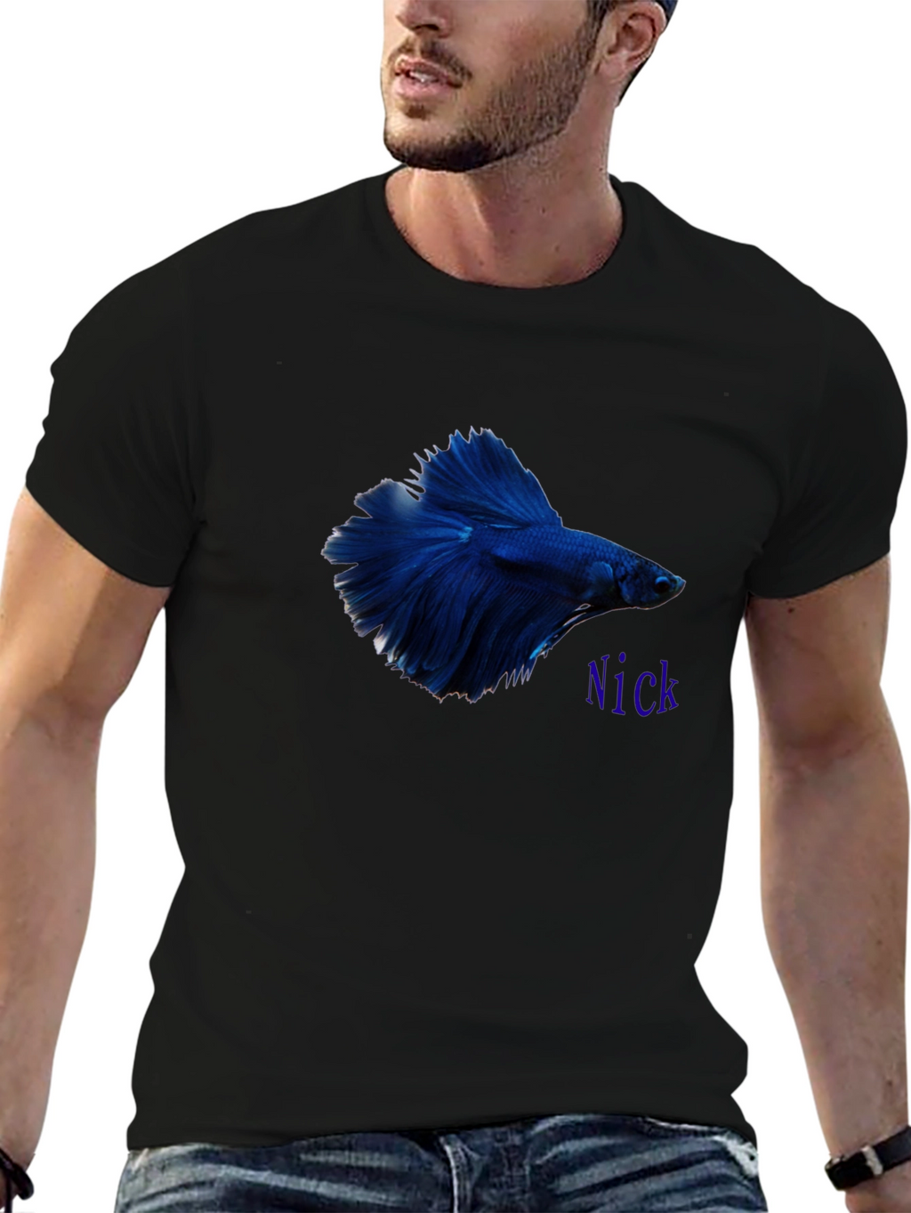Betta Fish Graphic Tee - Custom Name Option