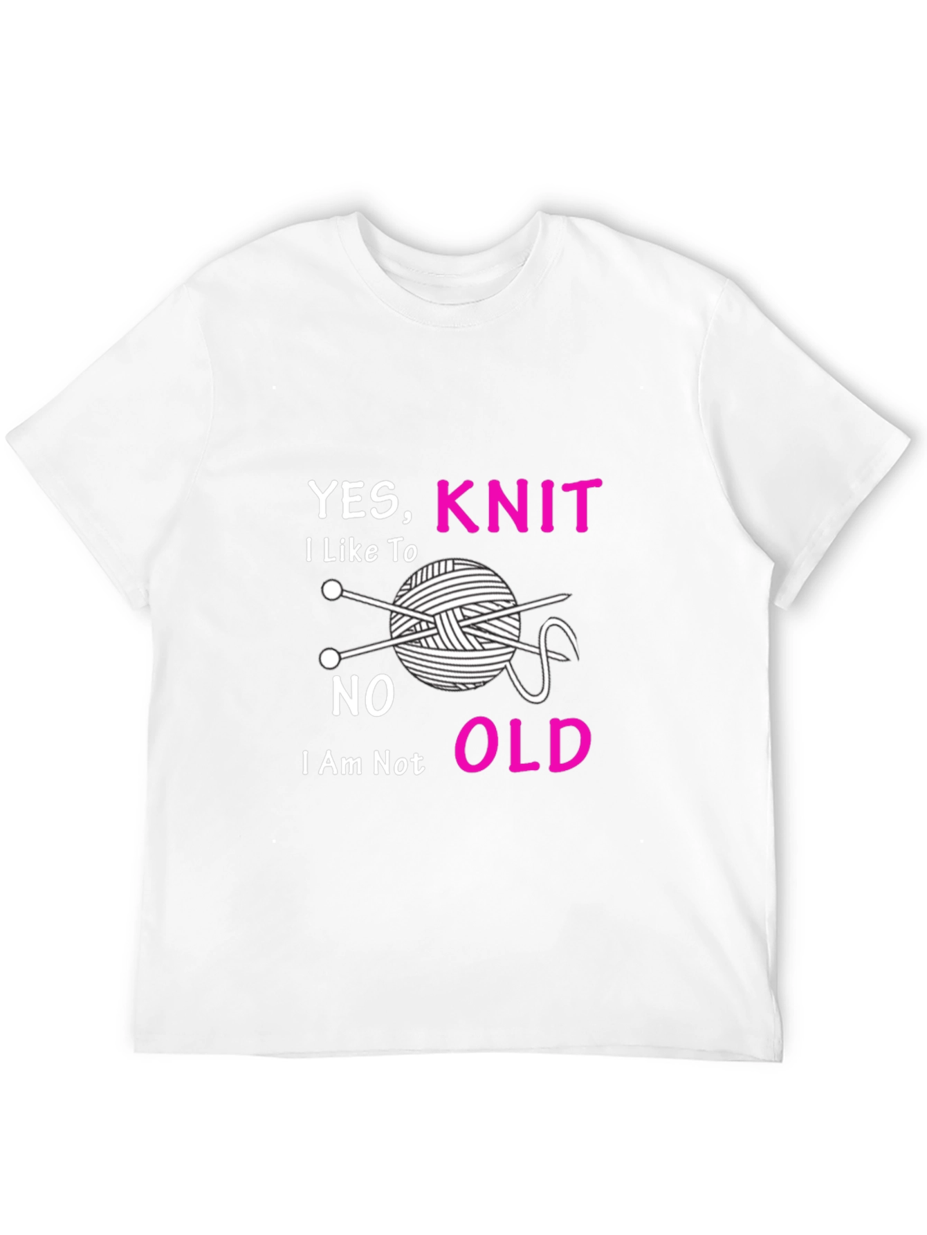 Yes I Knit T-Shirt - Knitting Lover Tee