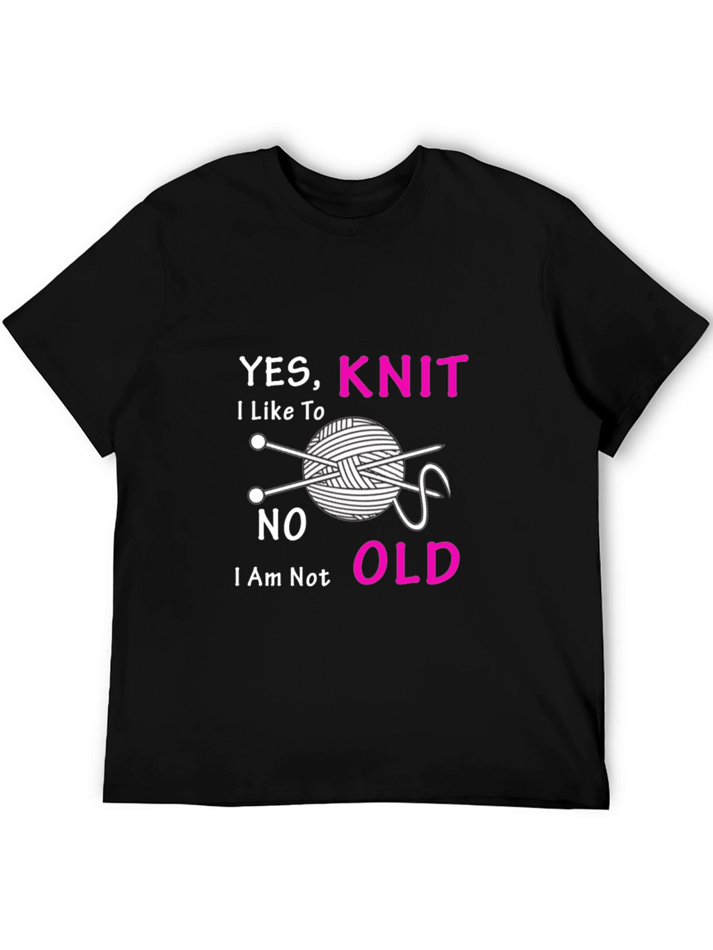 Yes I Knit T-Shirt - Knitting Lover Tee