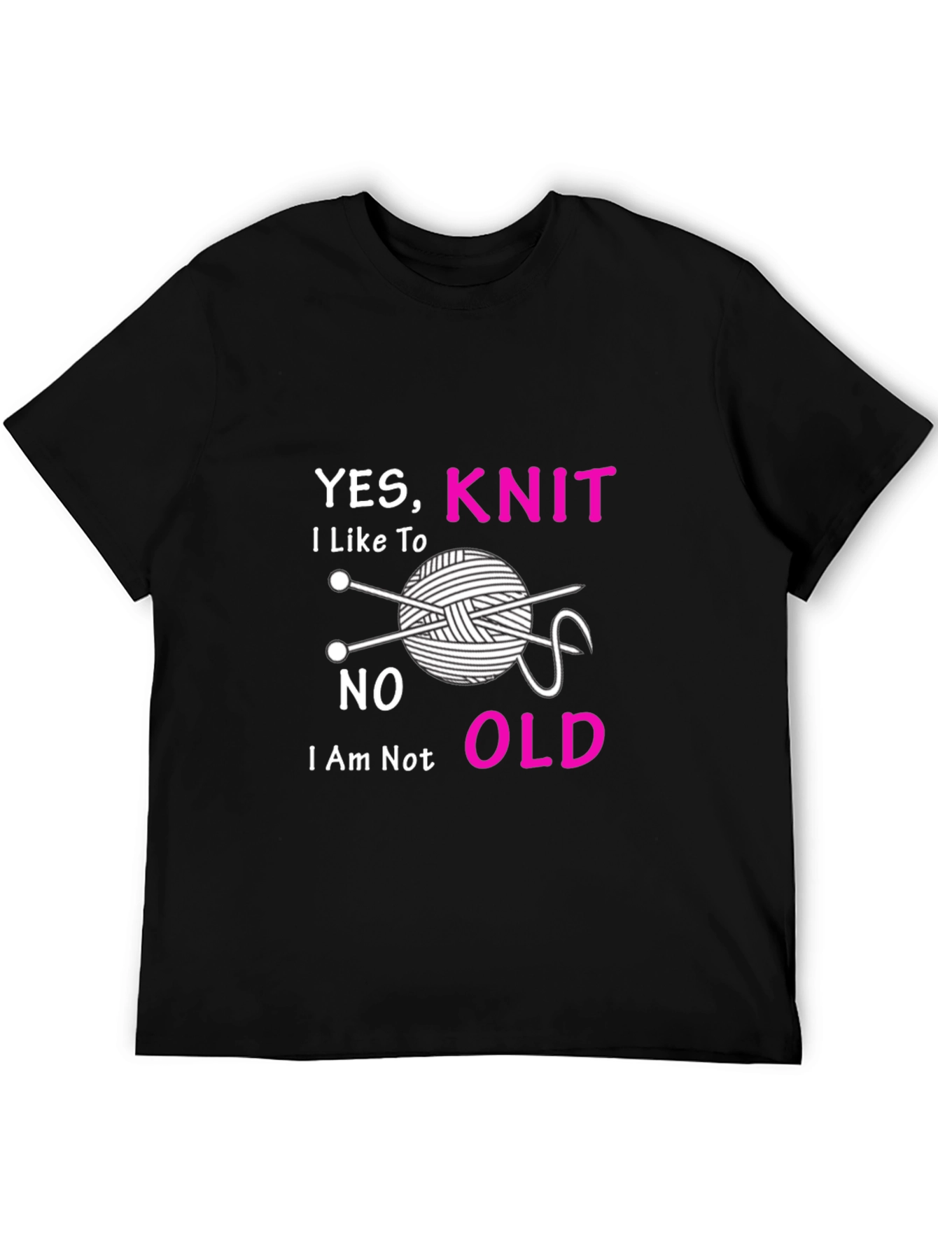 Yes I Knit T-Shirt - Knitting Lover Tee