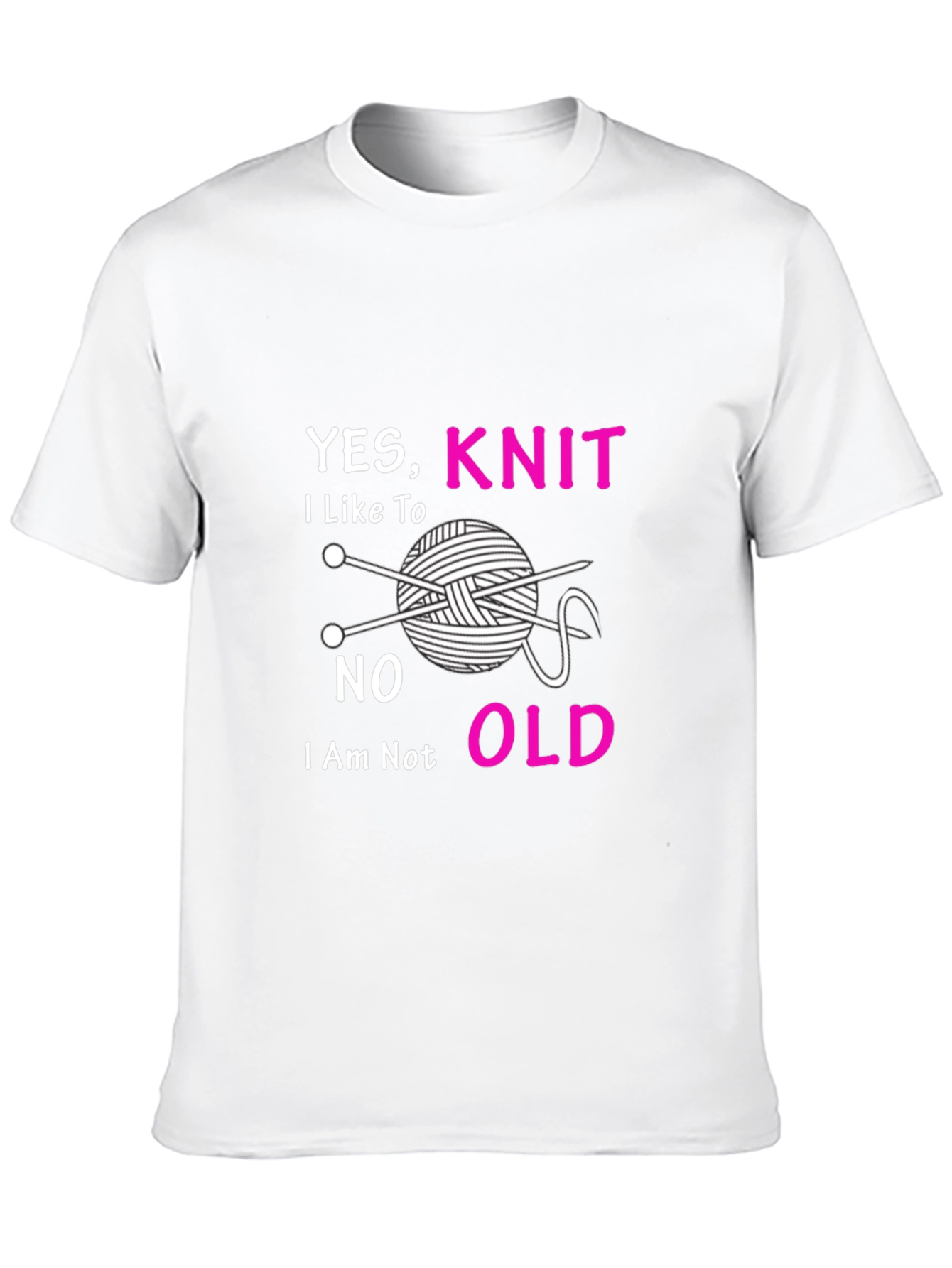 Yes I Knit T-Shirt - Knitting Lover Tee