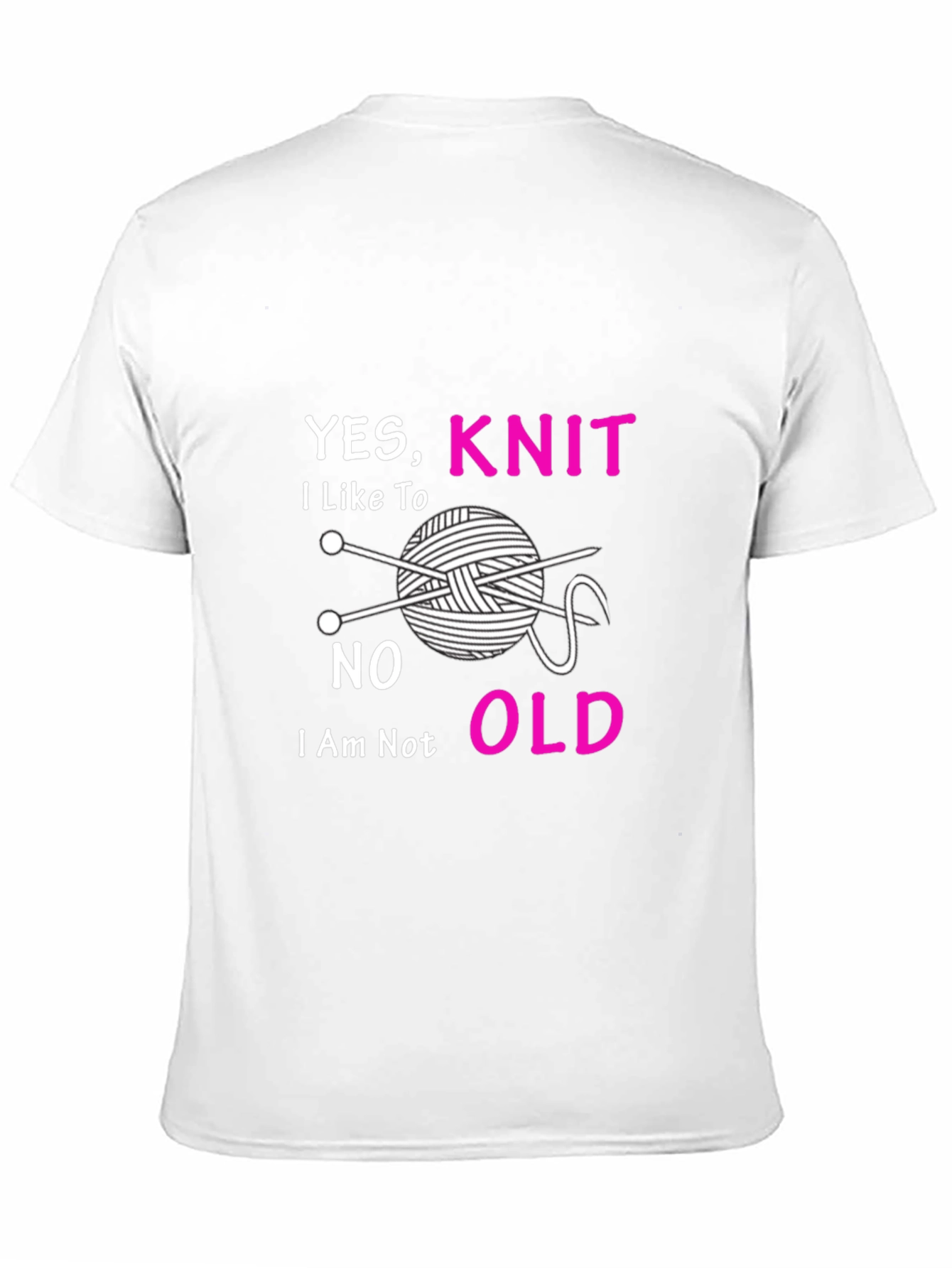 Yes I Knit T-Shirt - Knitting Lover Tee
