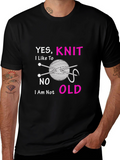 Yes I Knit T-Shirt - Knitting Lover Tee