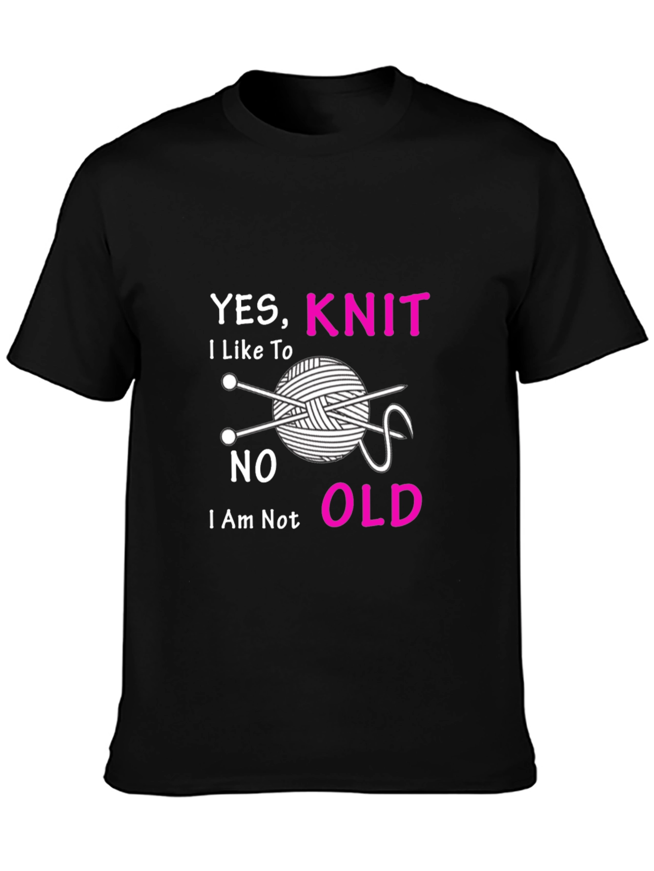 Yes I Knit T-Shirt - Knitting Lover Tee