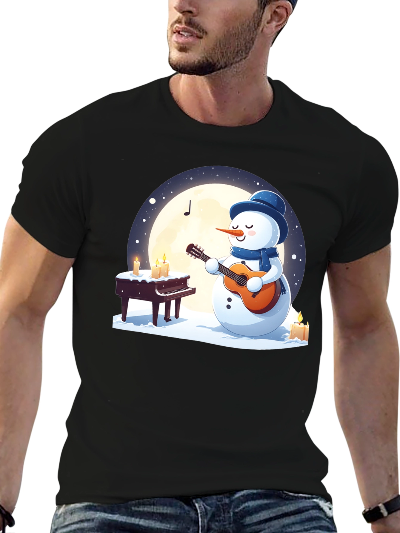 Musical Snowman Graphic Tee