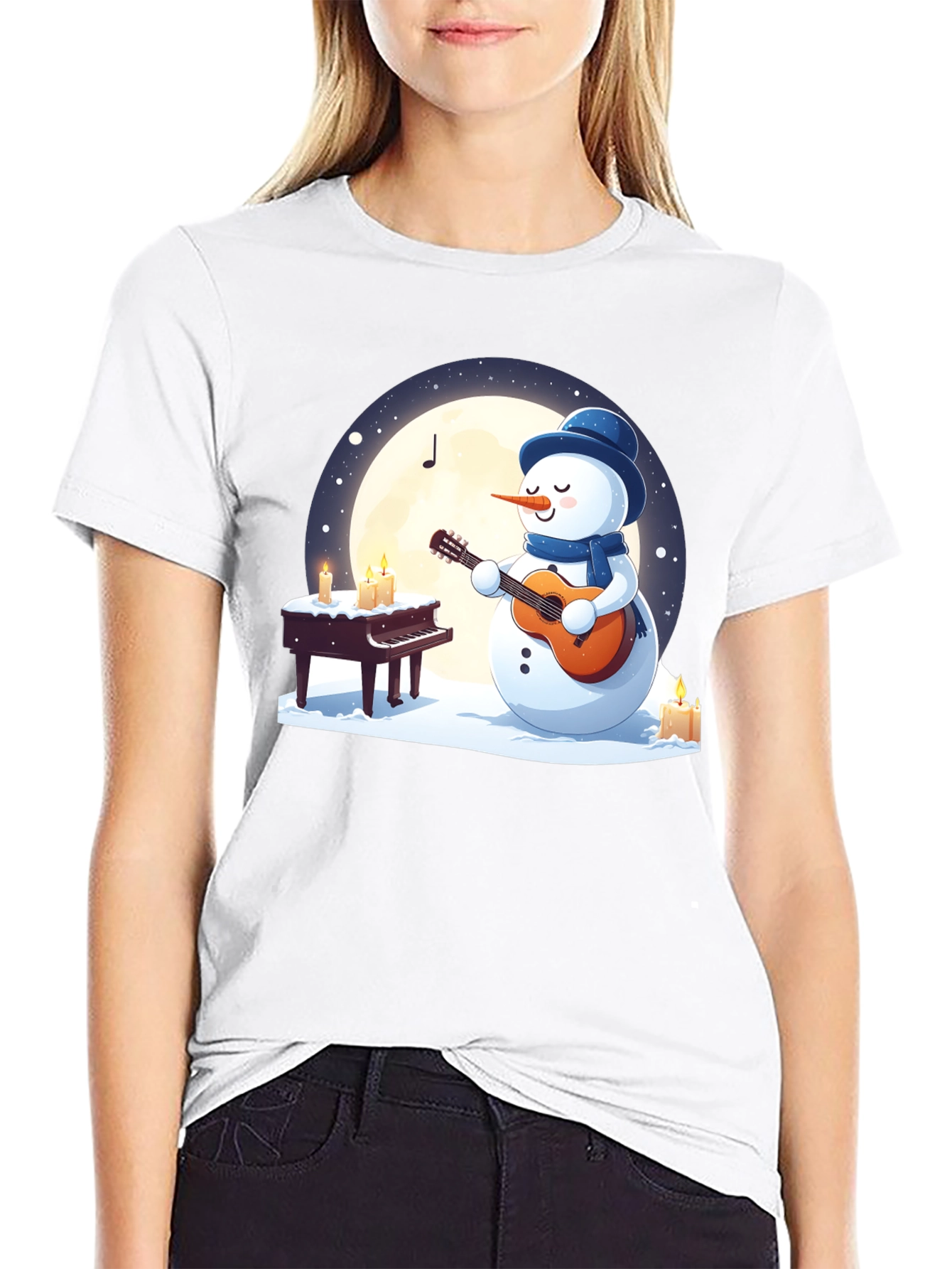 Musical Snowman Graphic Tee